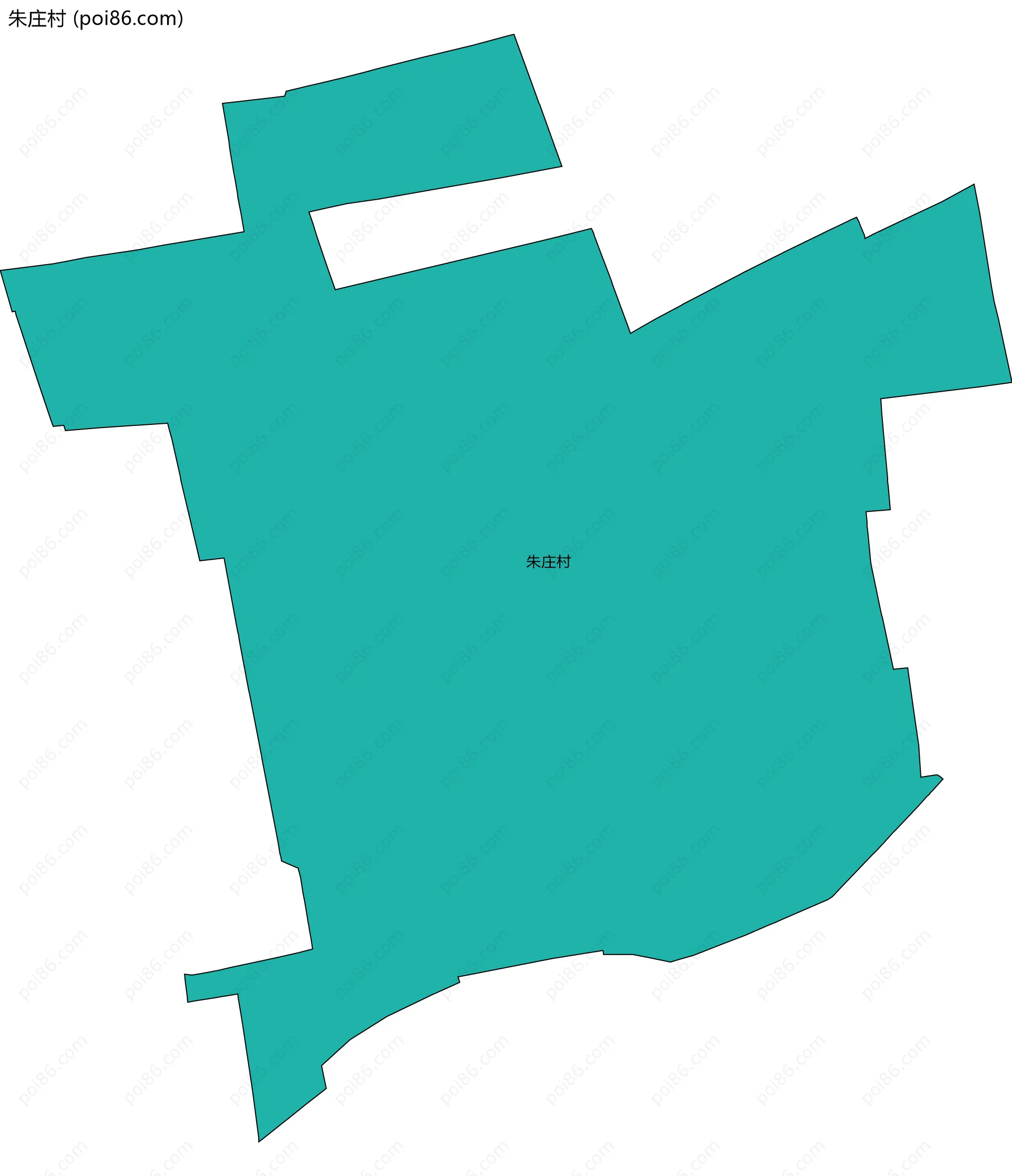 朱庄村边界地图