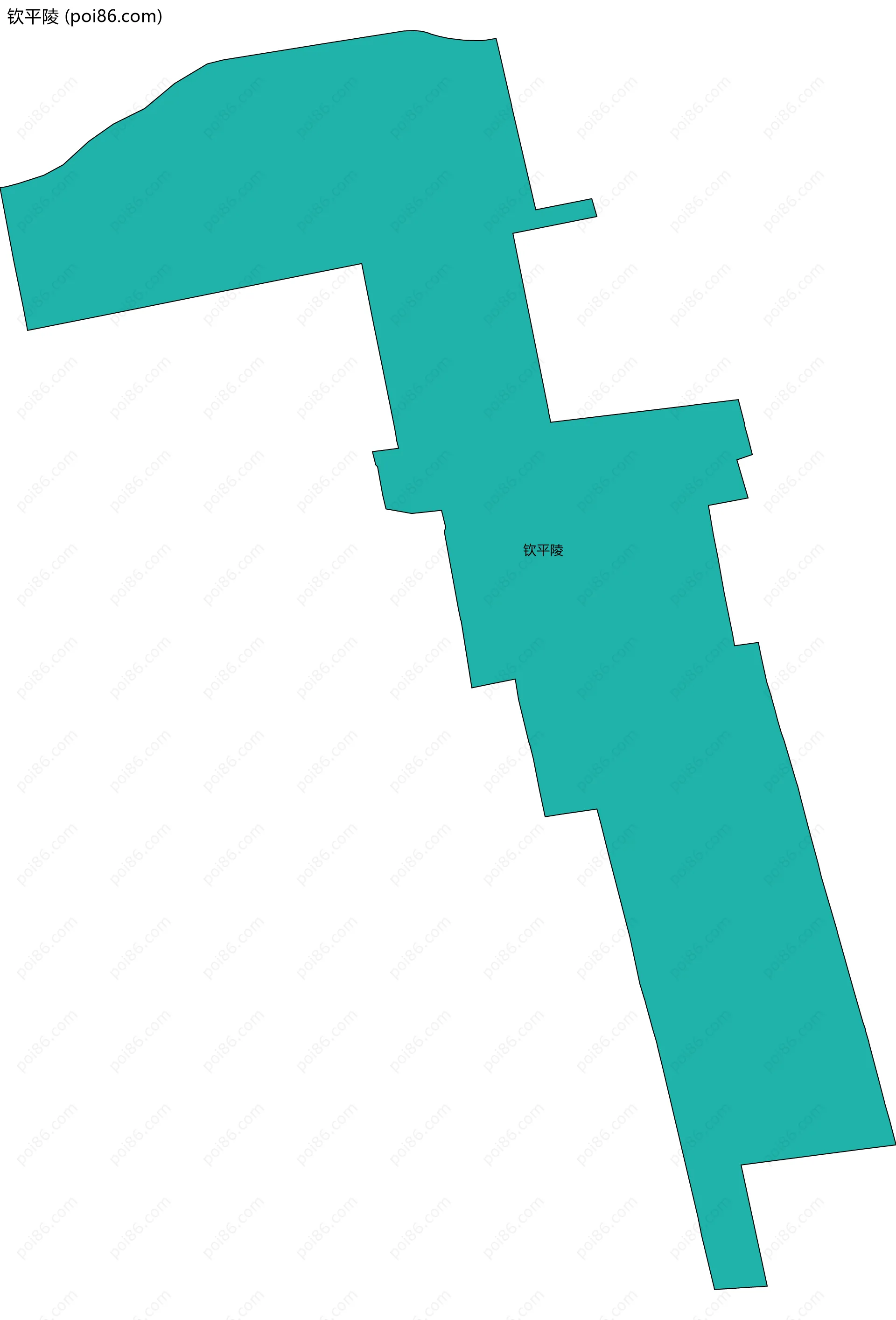 钦平陵边界地图