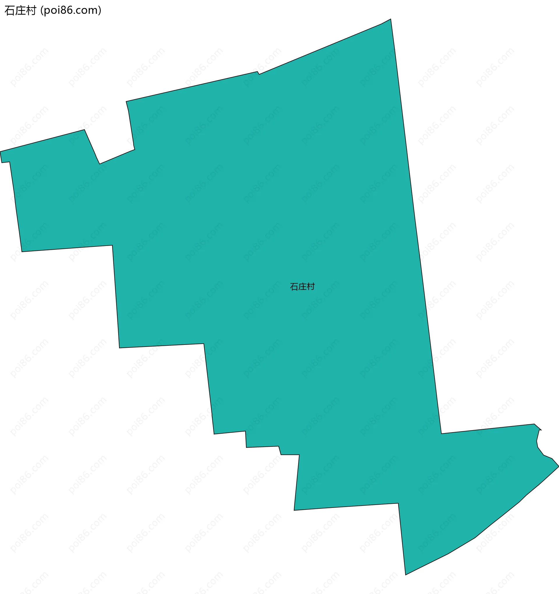 石庄村边界地图