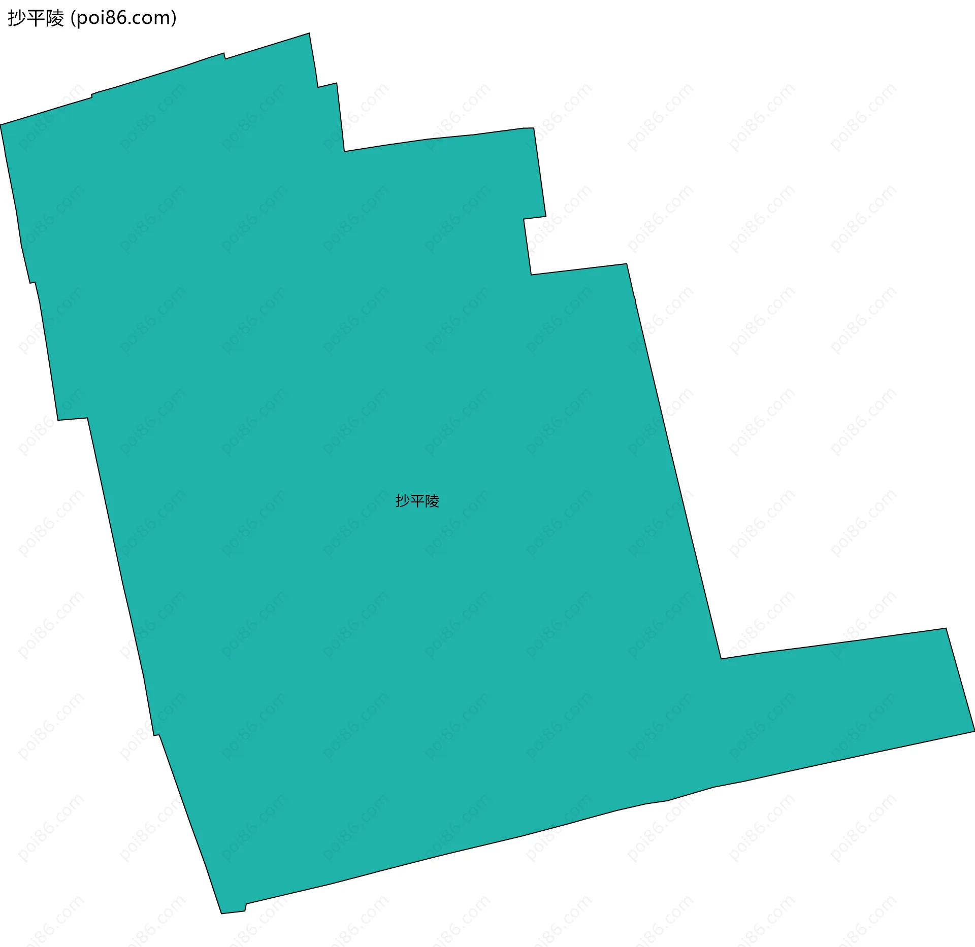 抄平陵边界地图