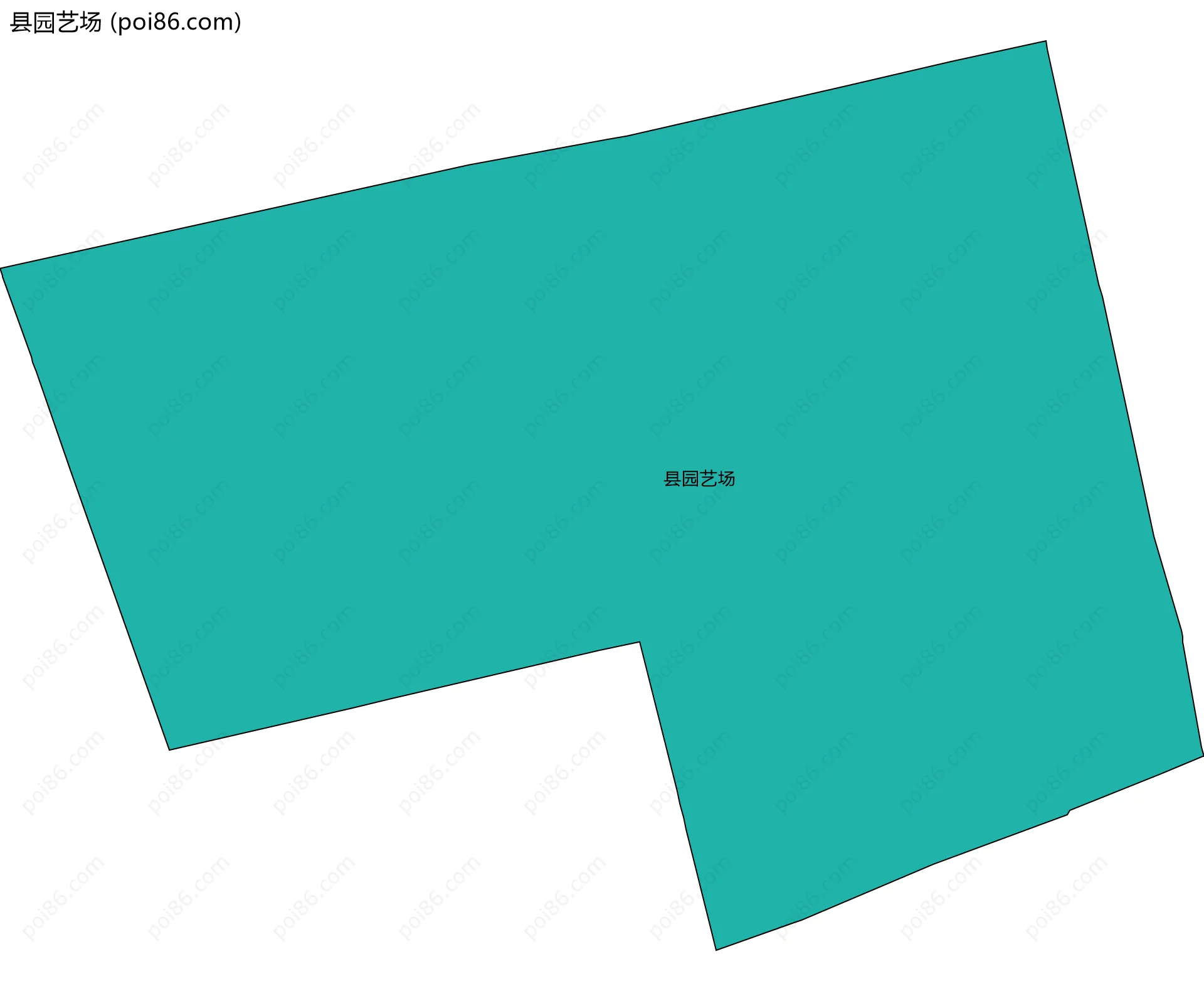 县园艺场边界地图