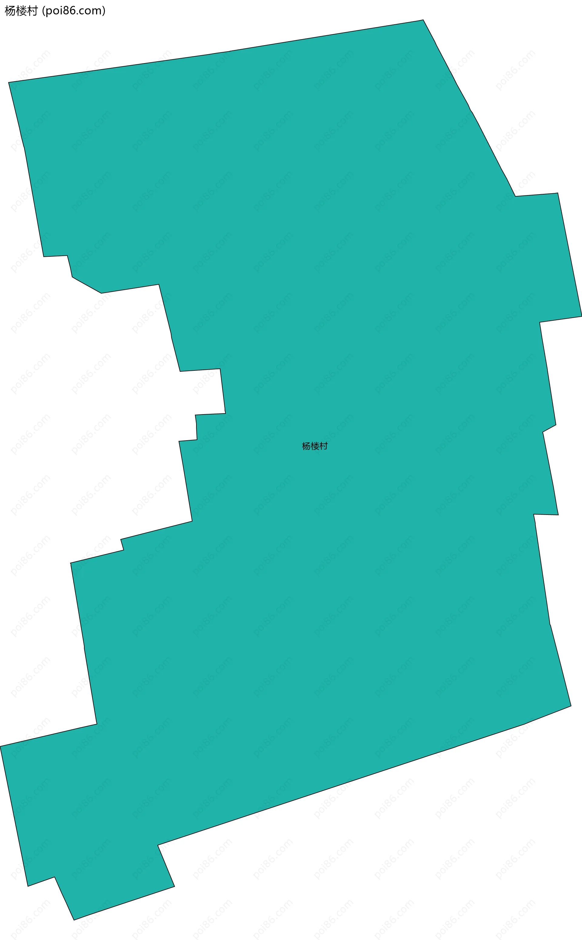 杨楼村边界地图