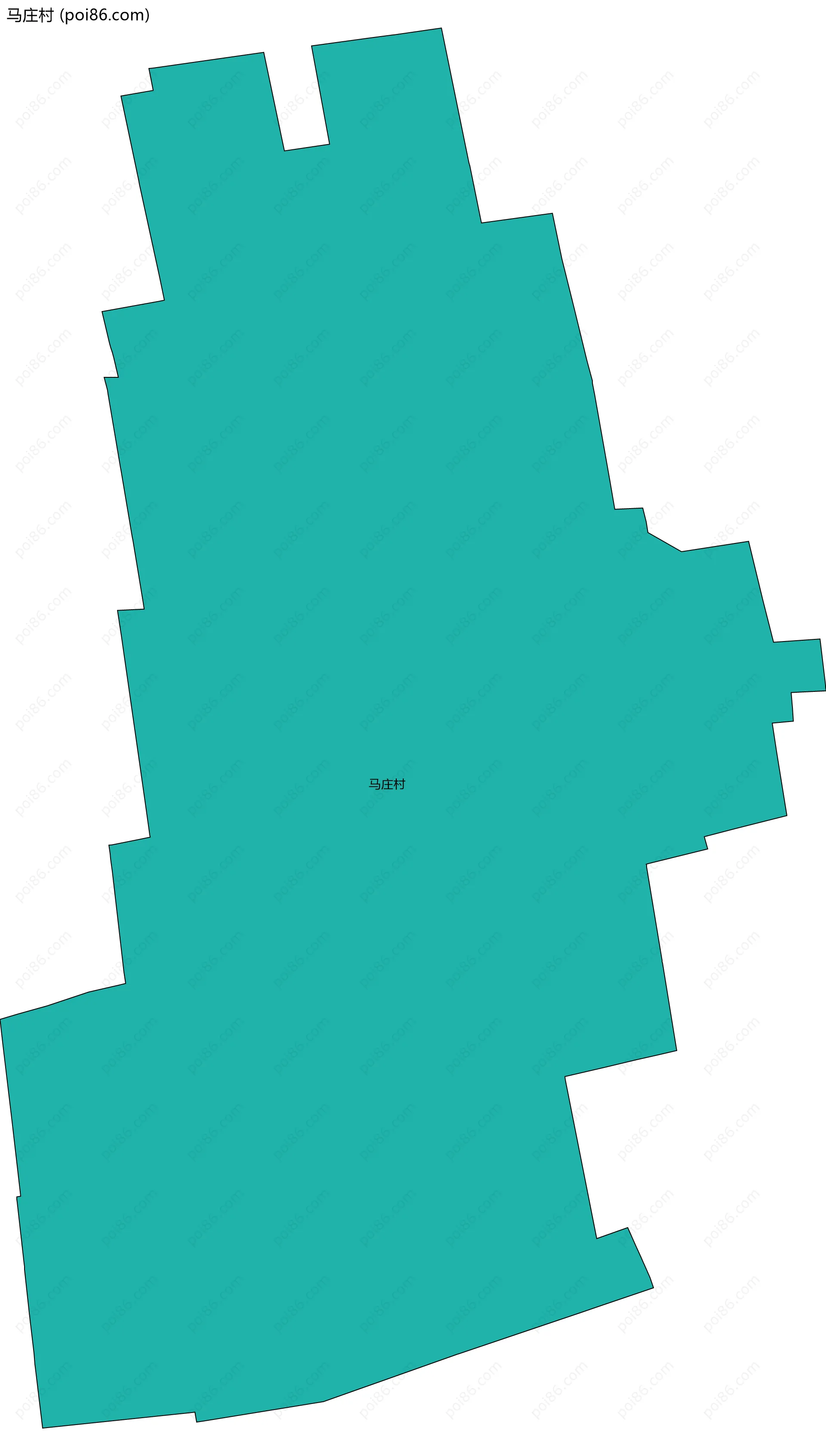 马庄村边界地图