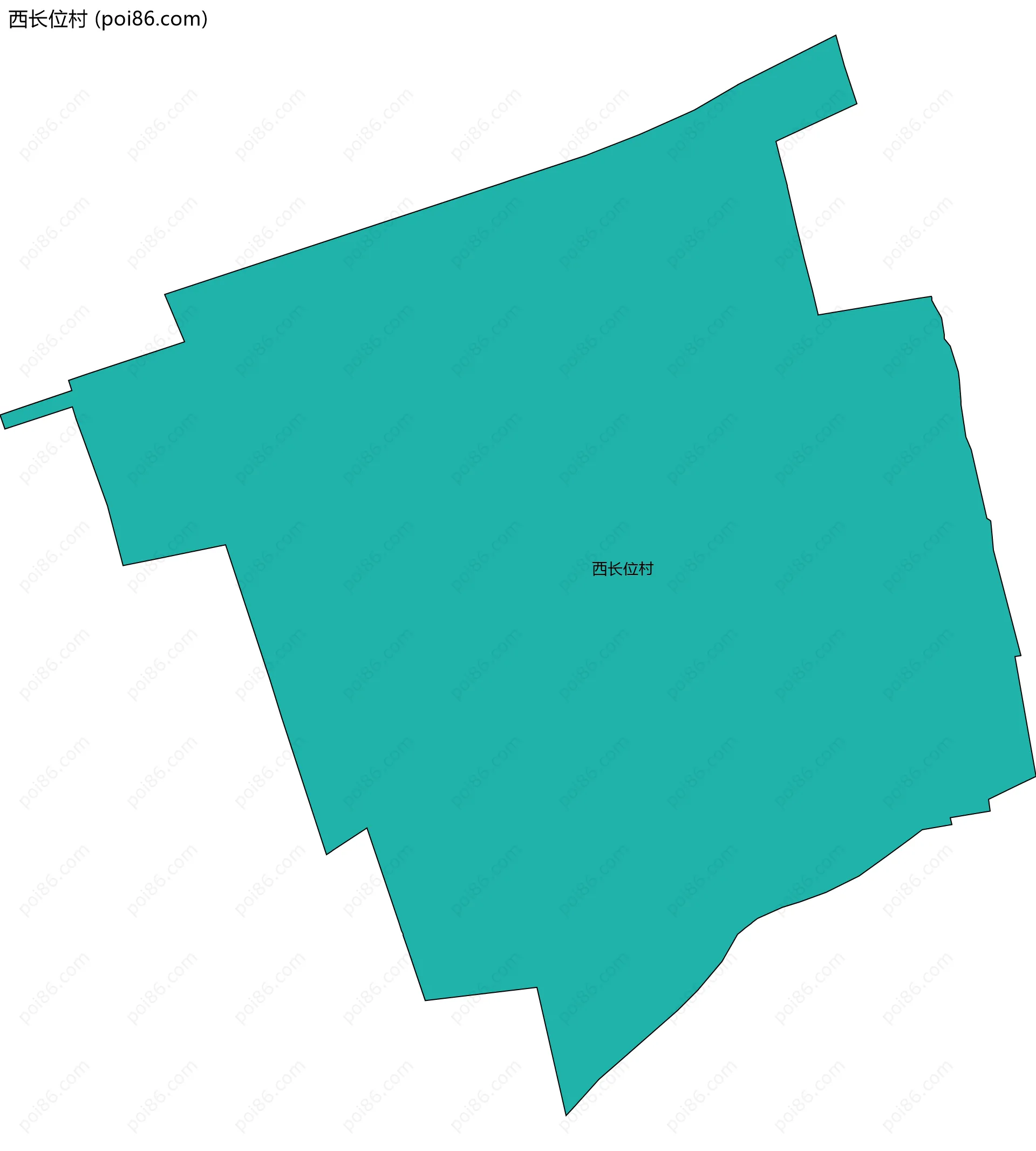 西长位村边界地图