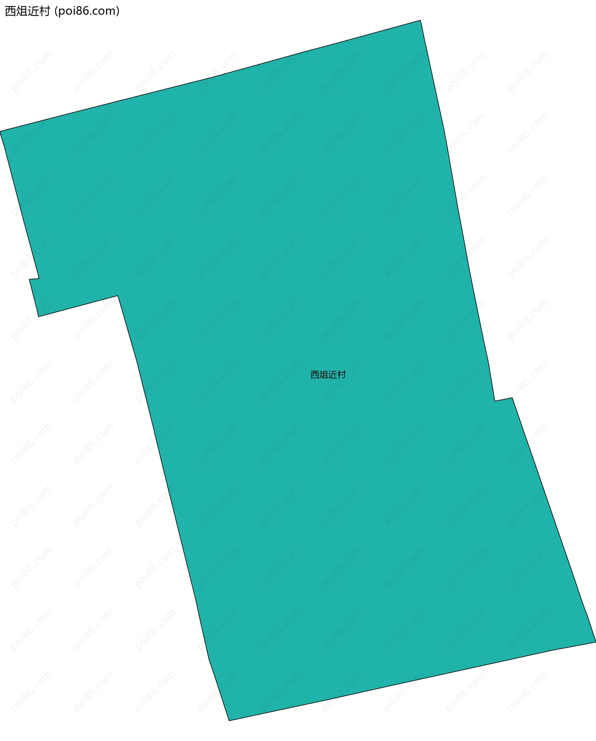 西俎近村边界地图