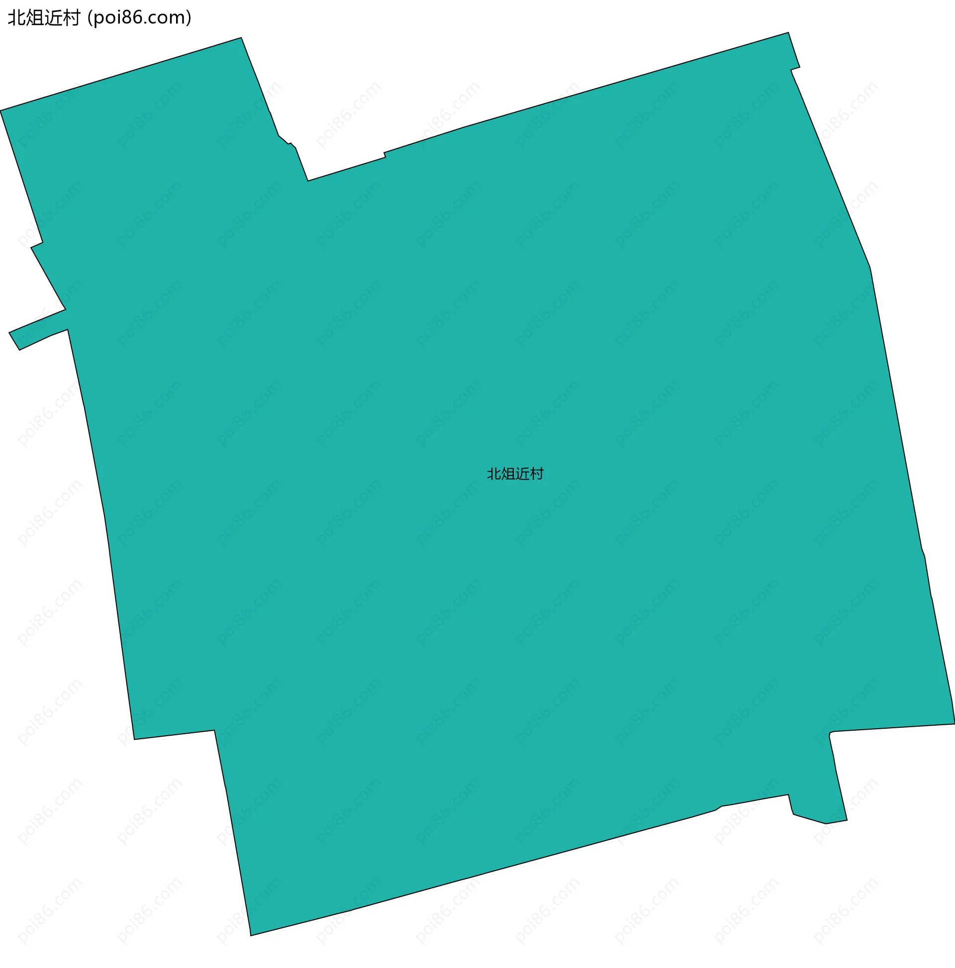 北俎近村边界地图