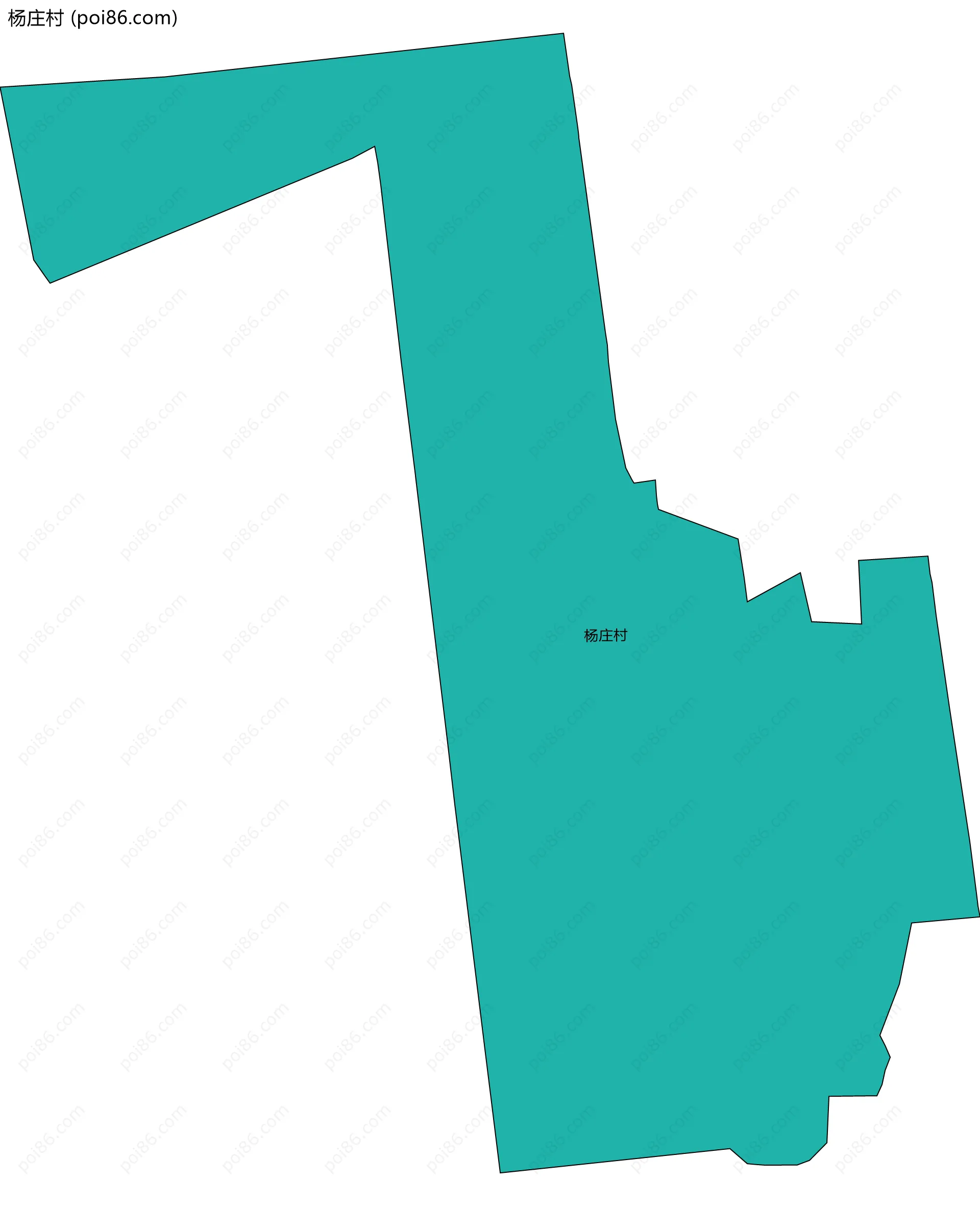 杨庄村边界地图