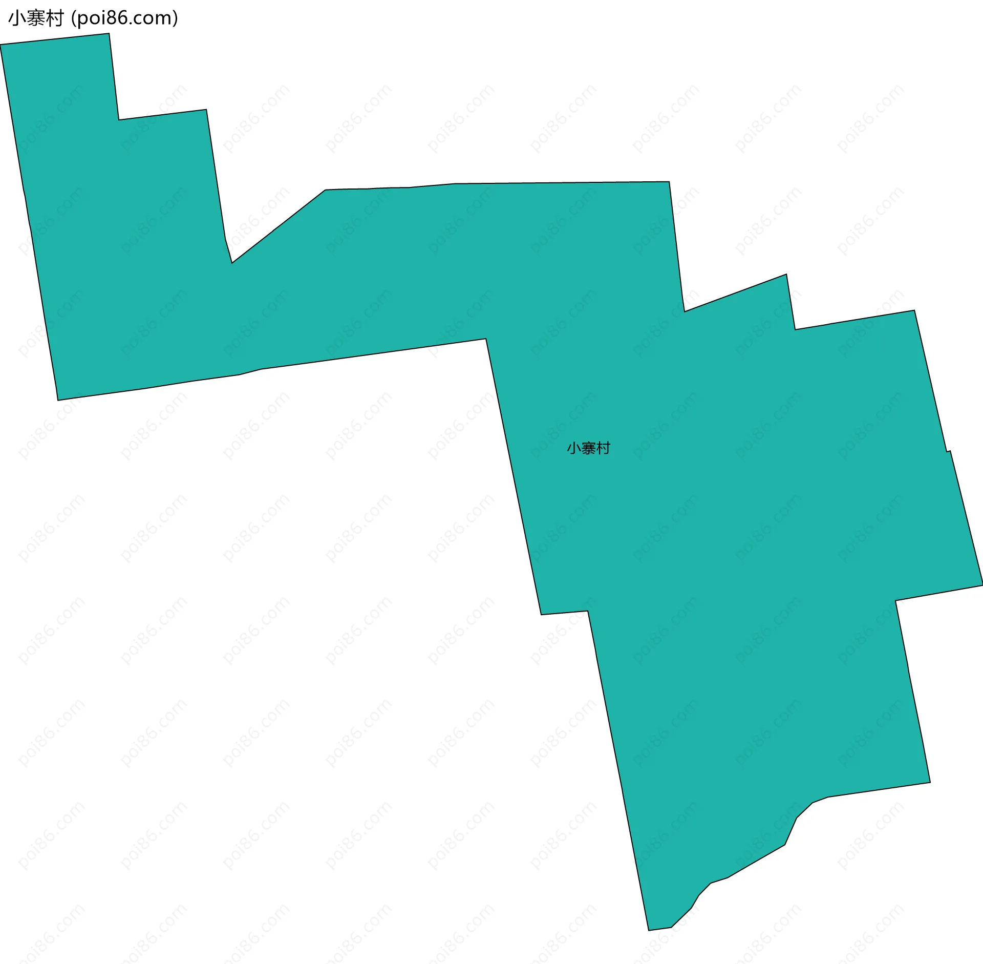 小寨村边界地图