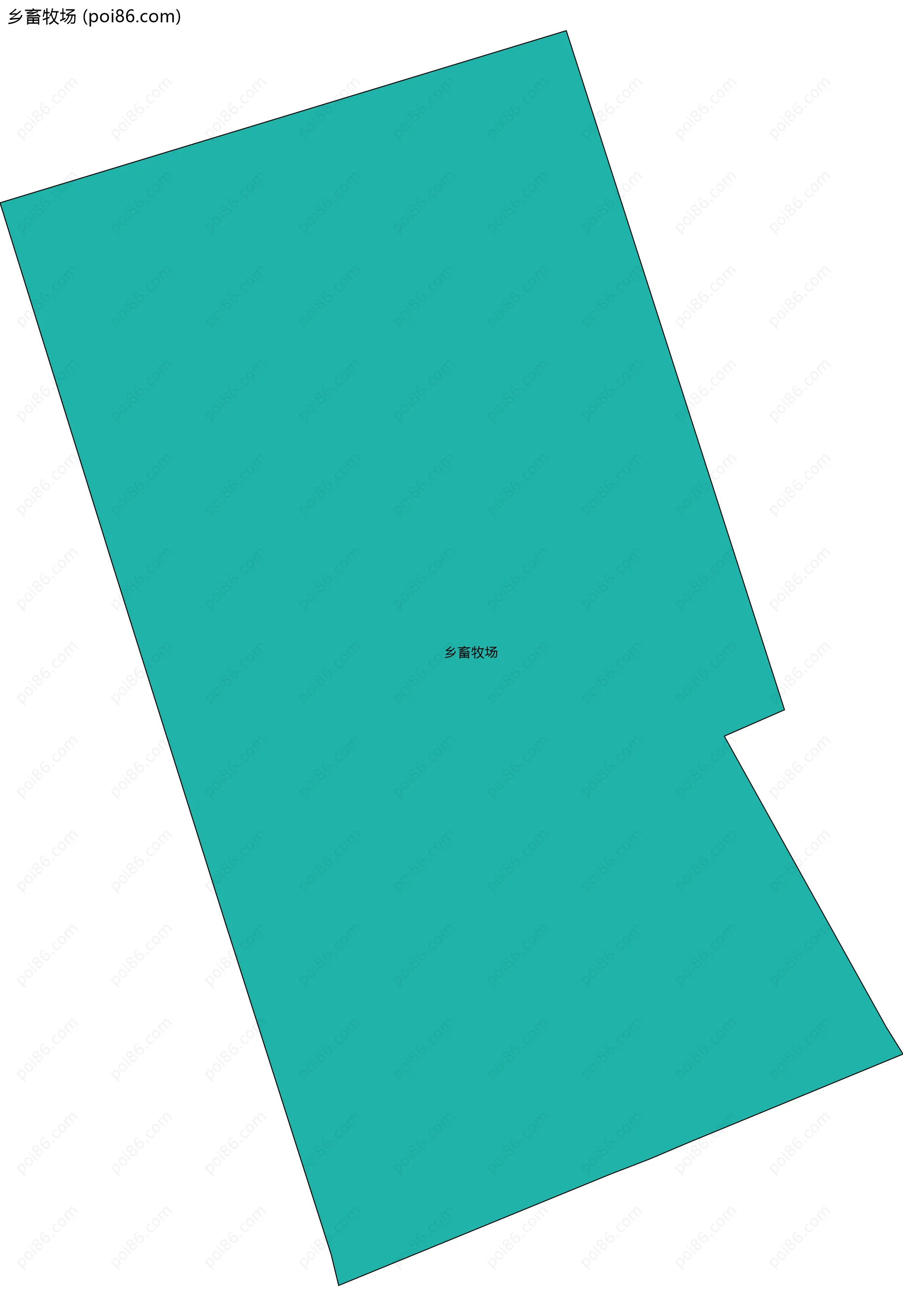 乡畜牧场边界地图