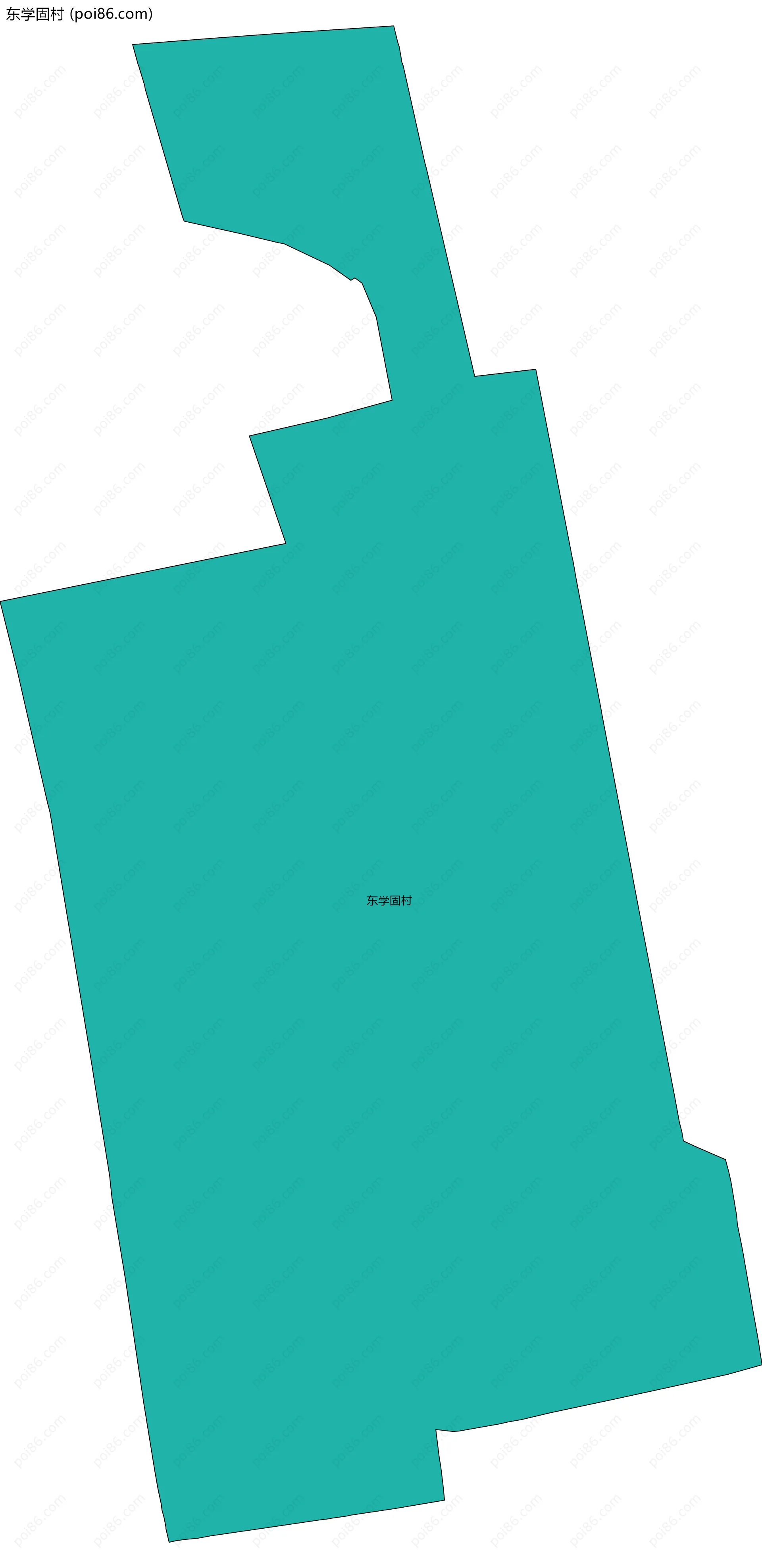 东学固村边界地图