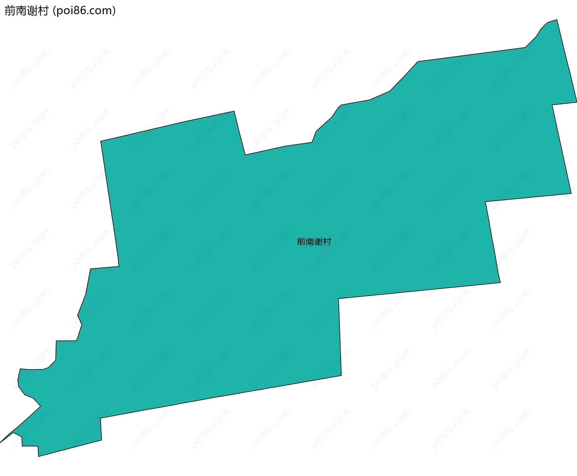 前南谢村边界地图