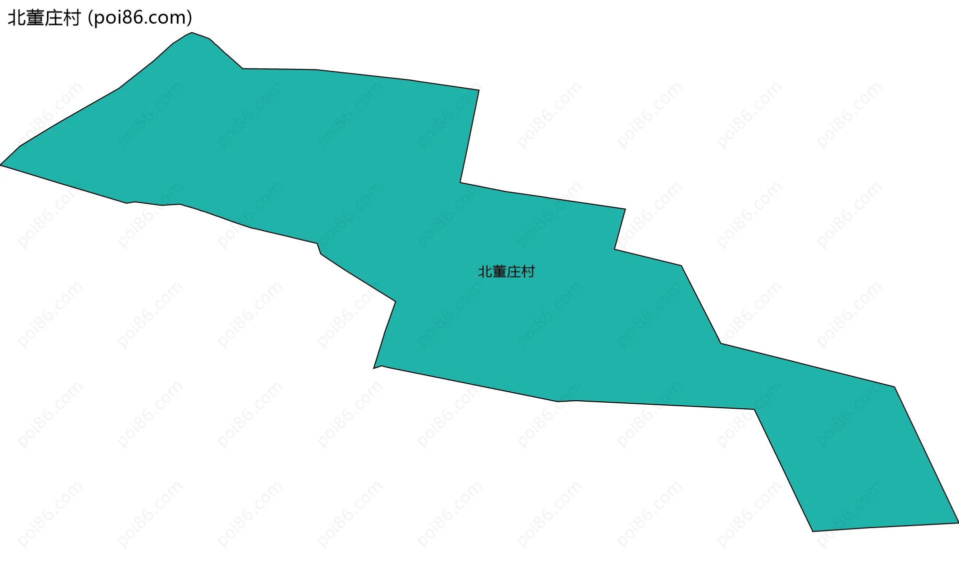 北董庄村边界地图