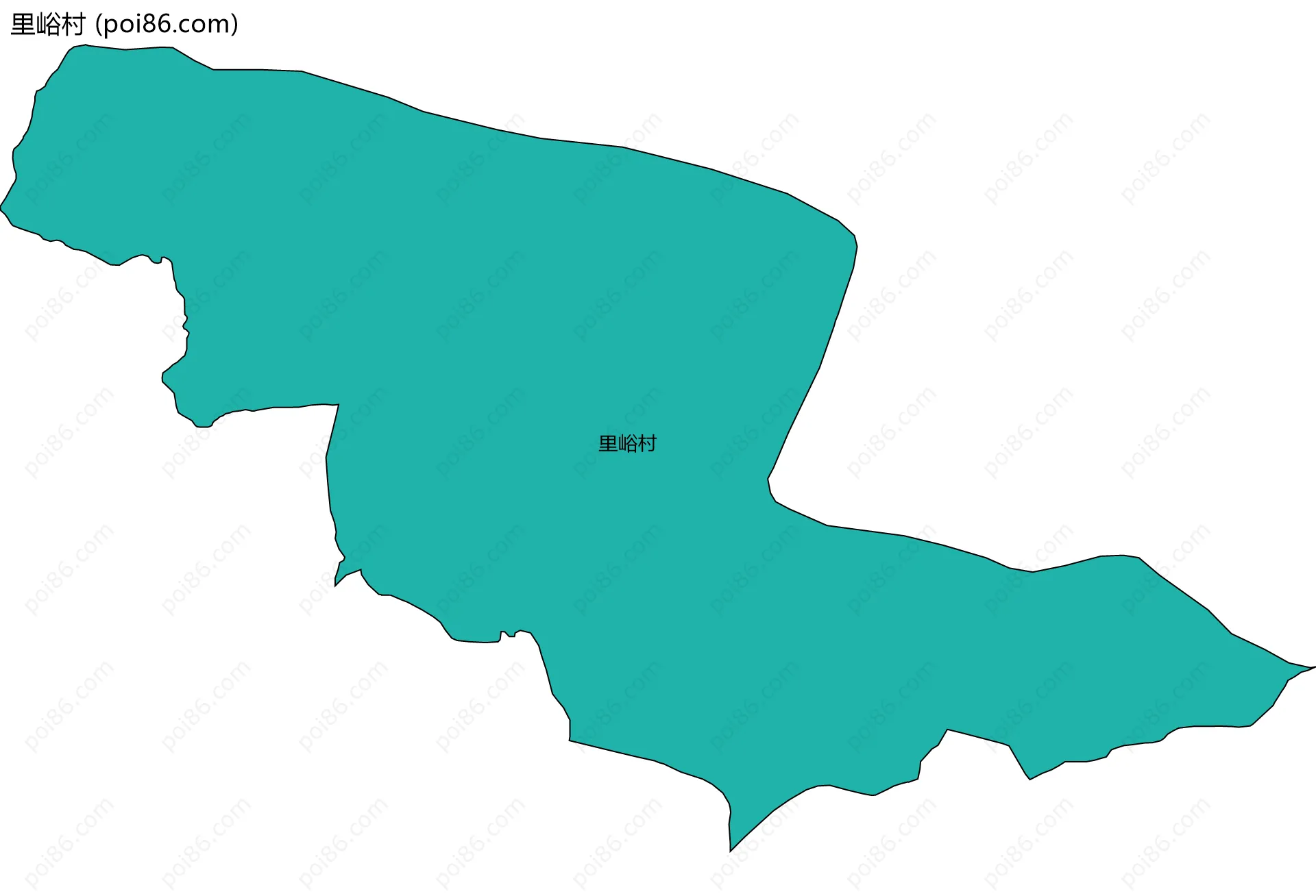 里峪村边界地图