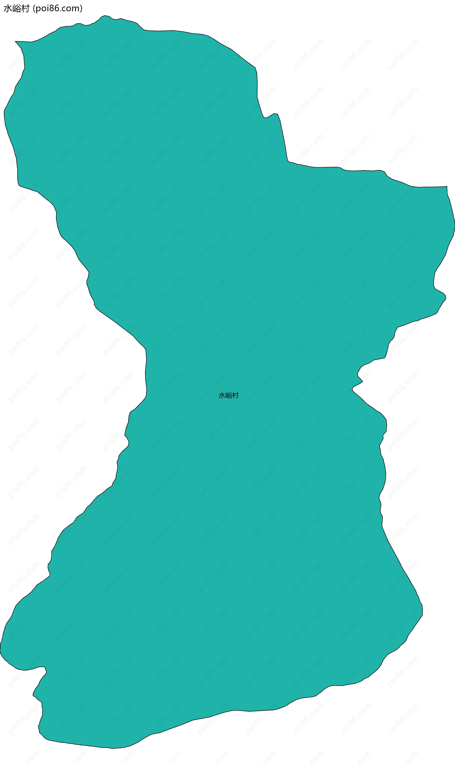 水峪村边界地图