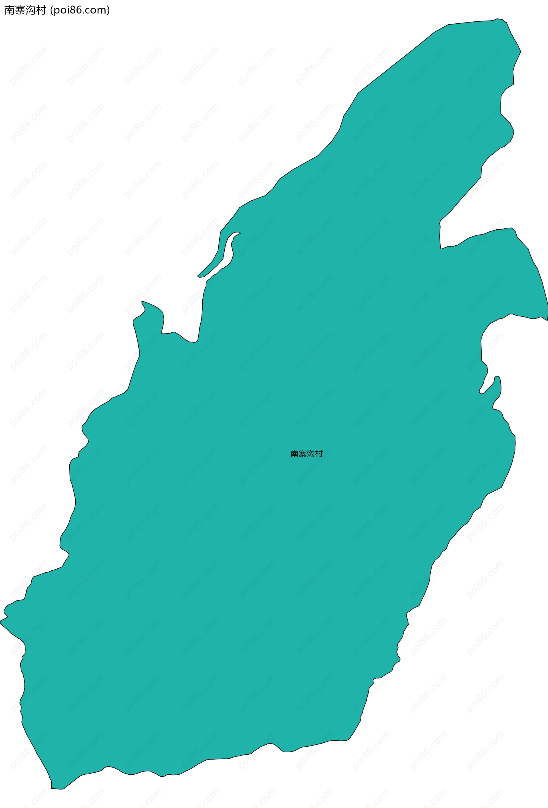 南寨沟村边界地图