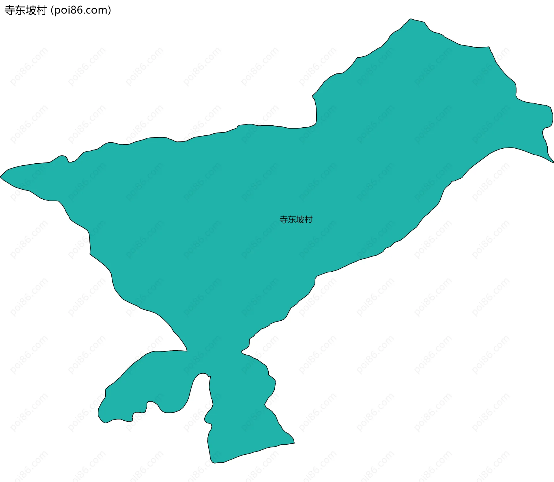 寺东坡村边界地图