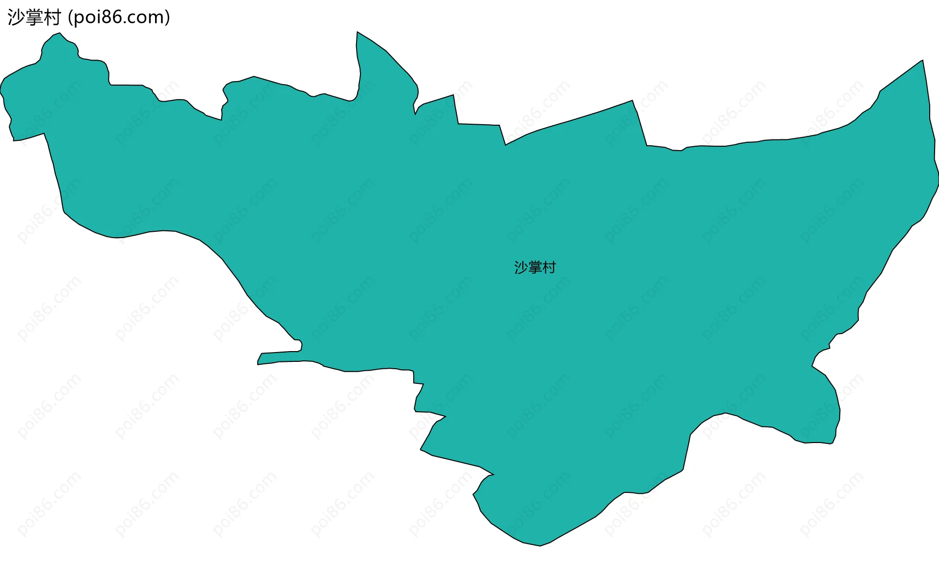 沙掌村边界地图