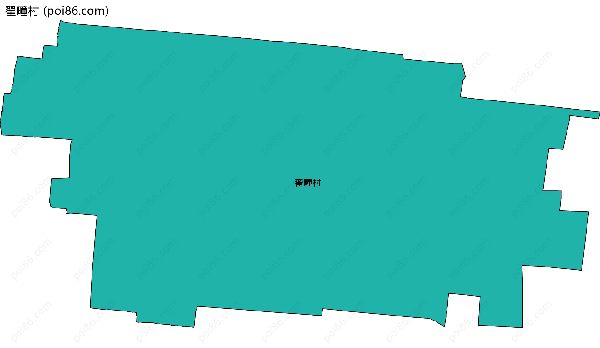 翟疃村边界地图