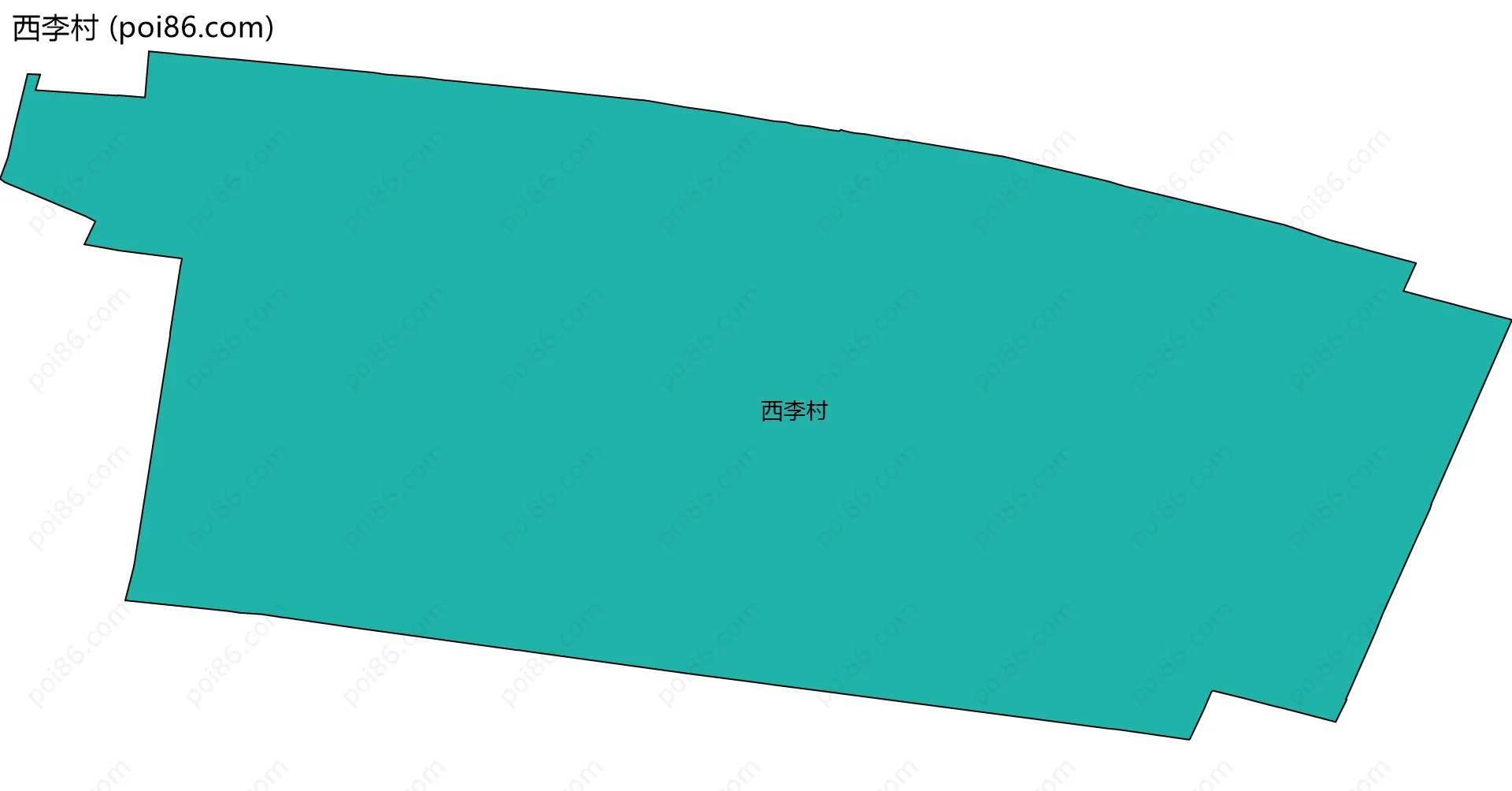 西李村边界地图