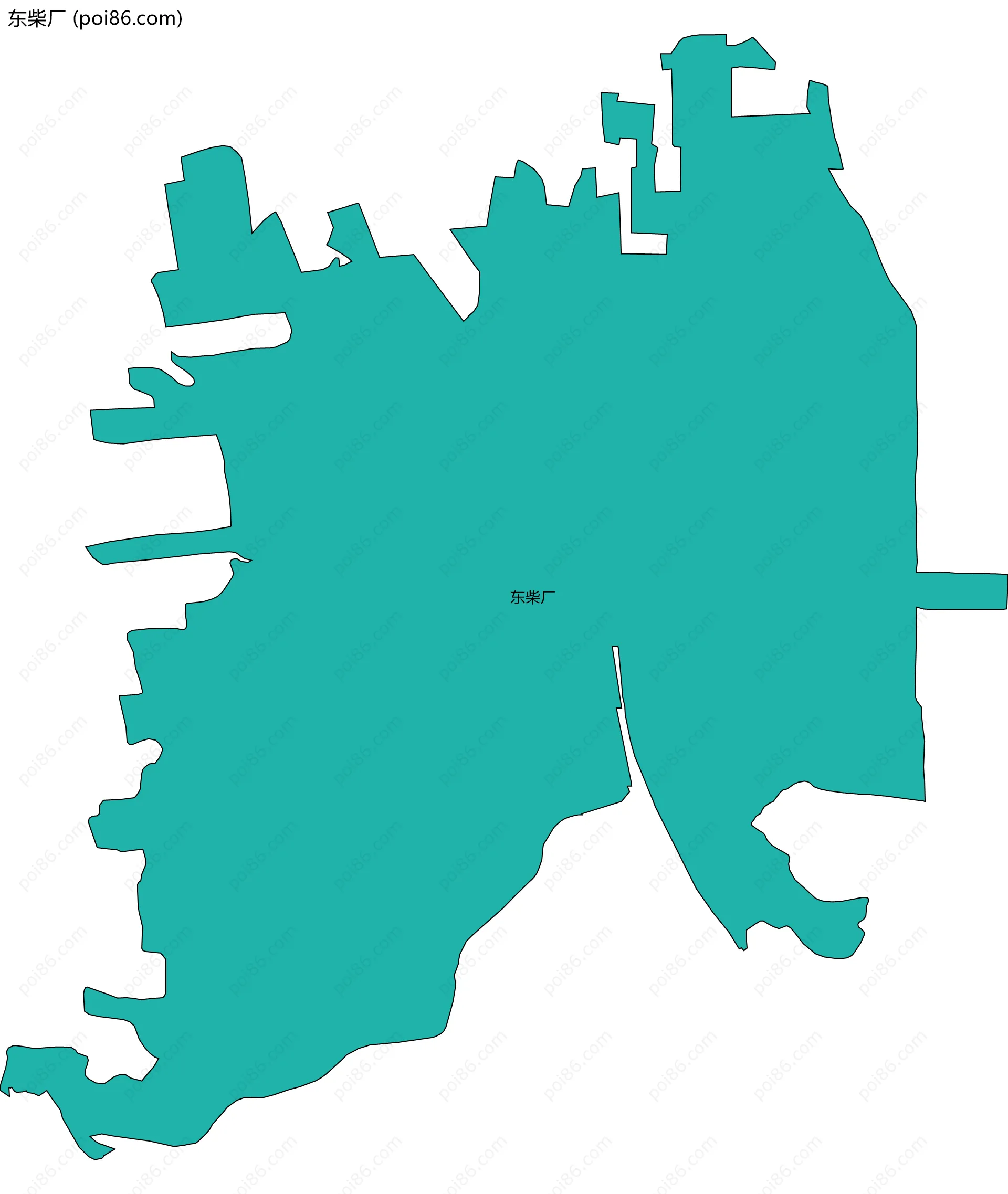 东柴厂边界地图