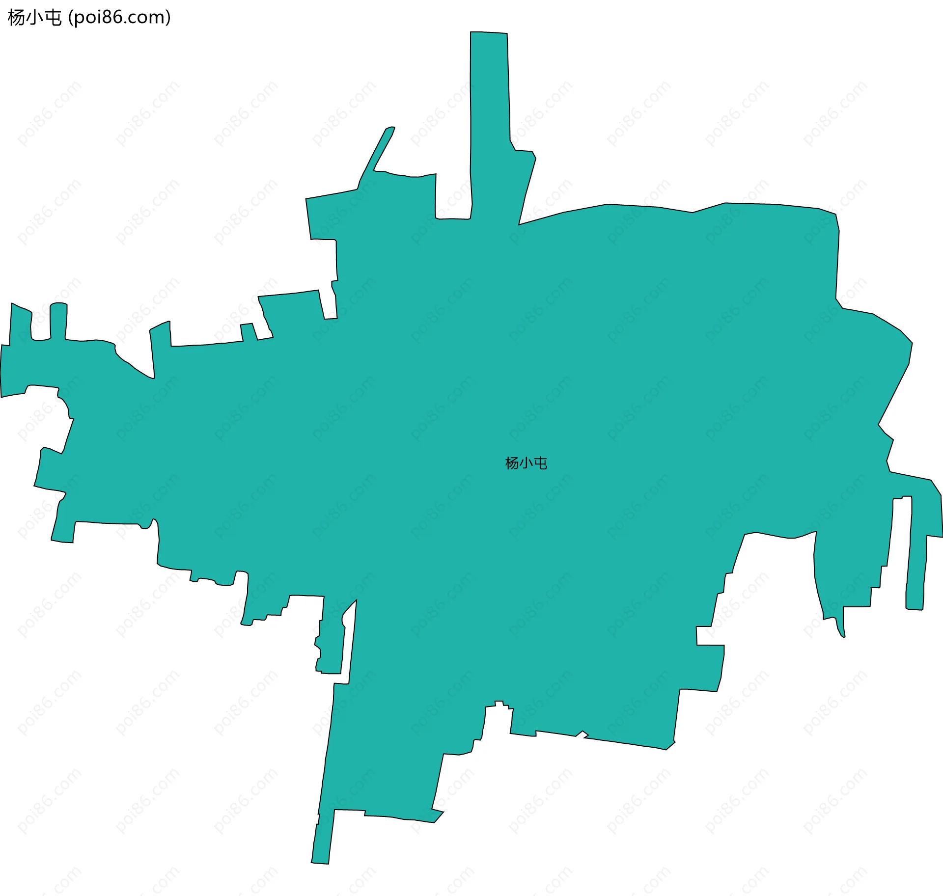 杨小屯边界地图