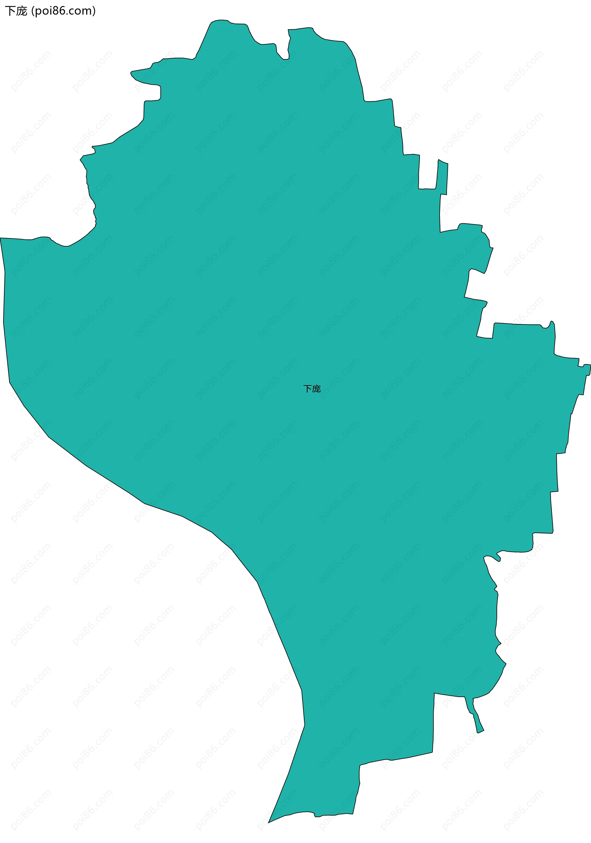 下庞边界地图