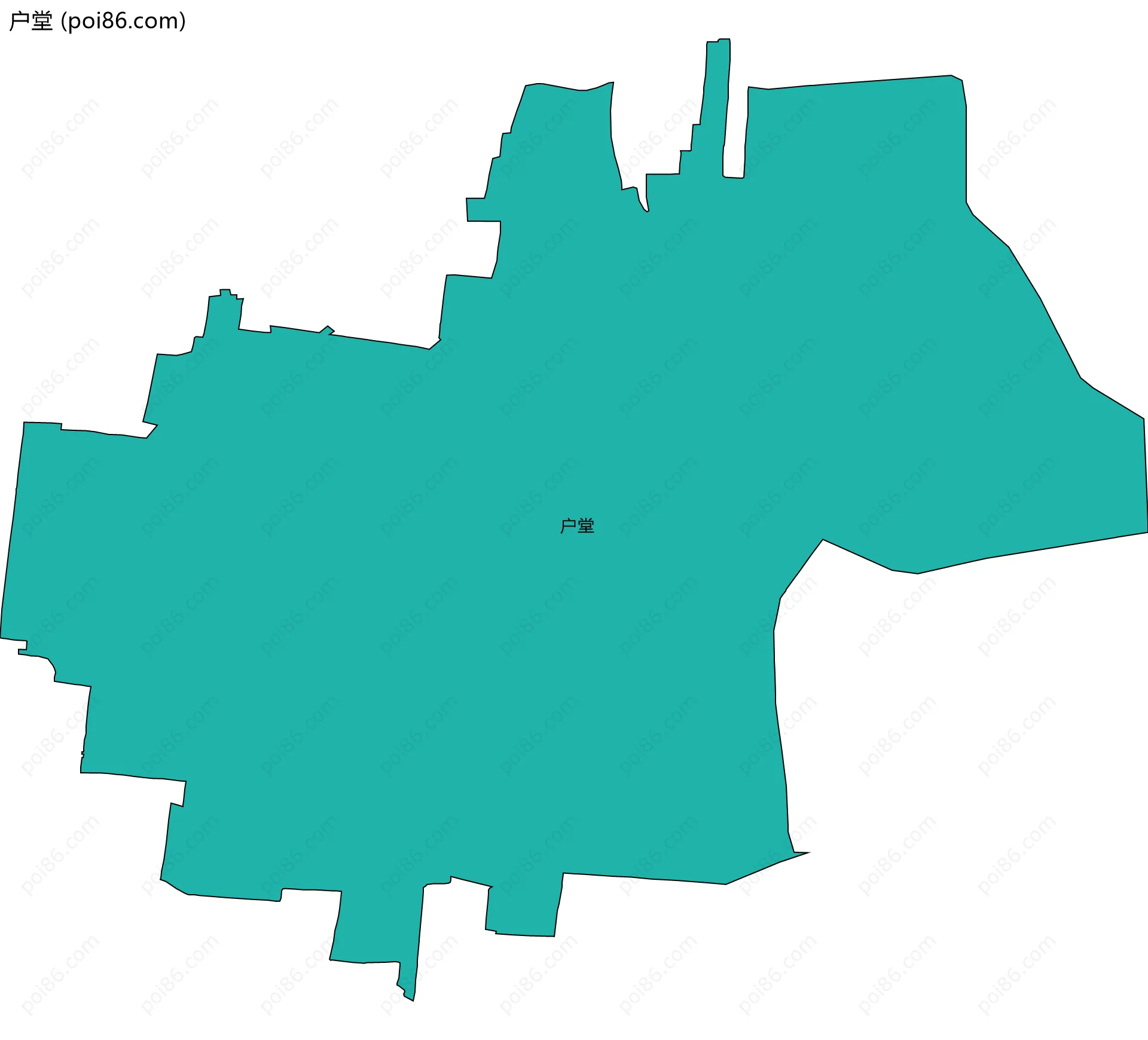 户堂边界地图