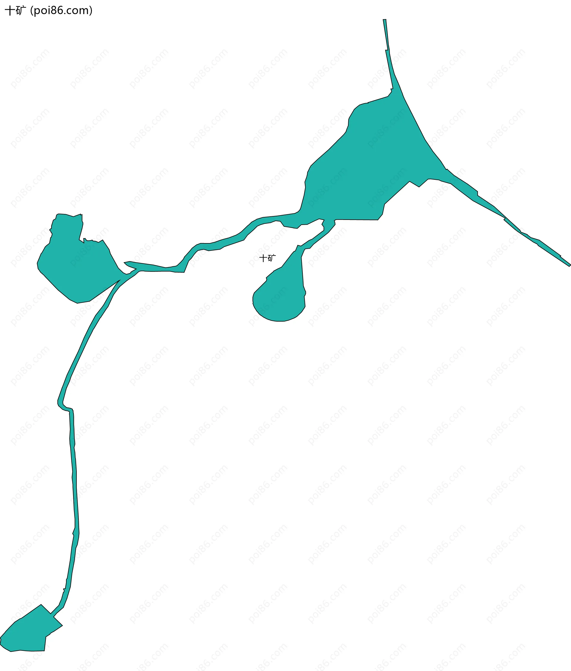 十矿边界地图