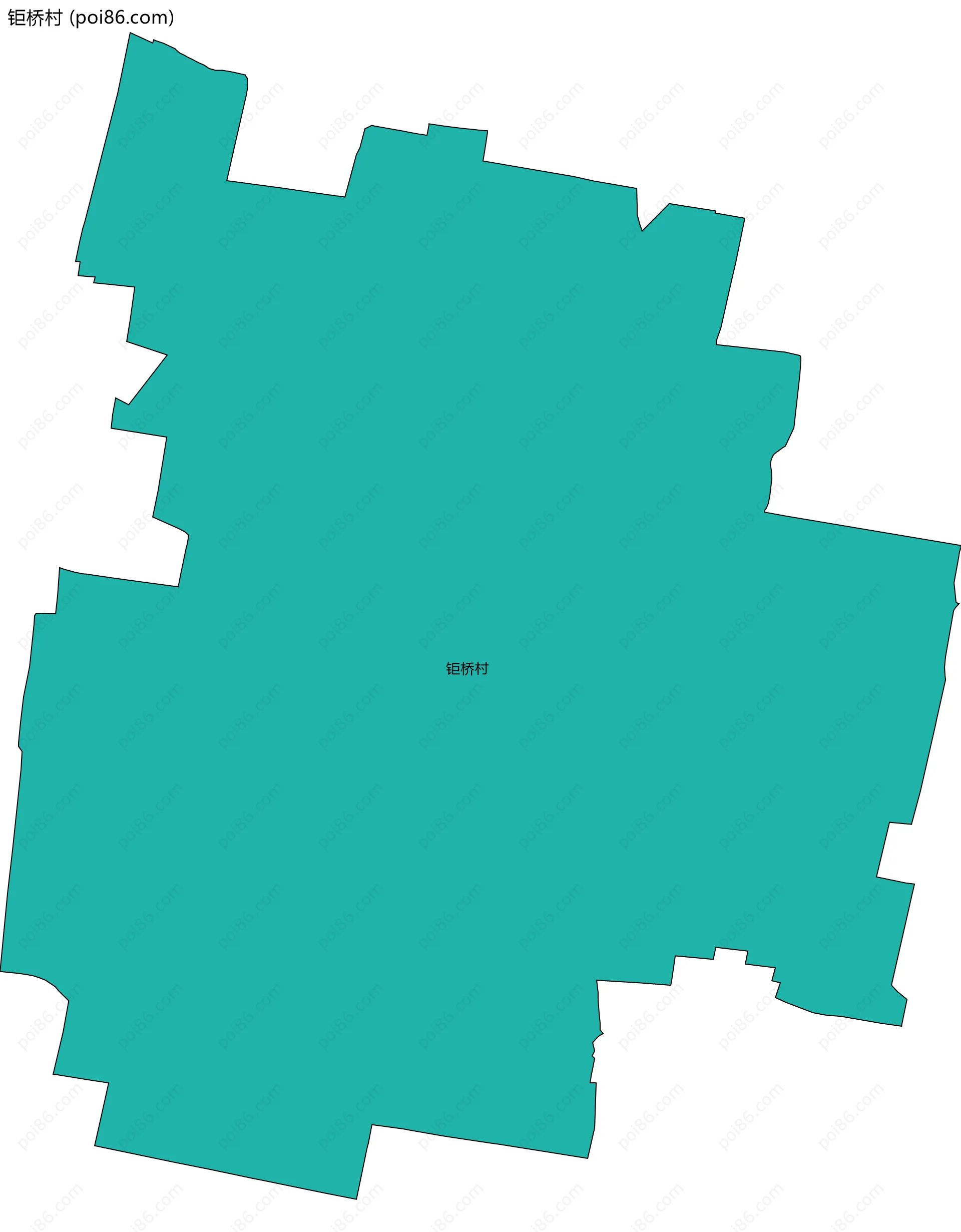 钜桥村边界地图