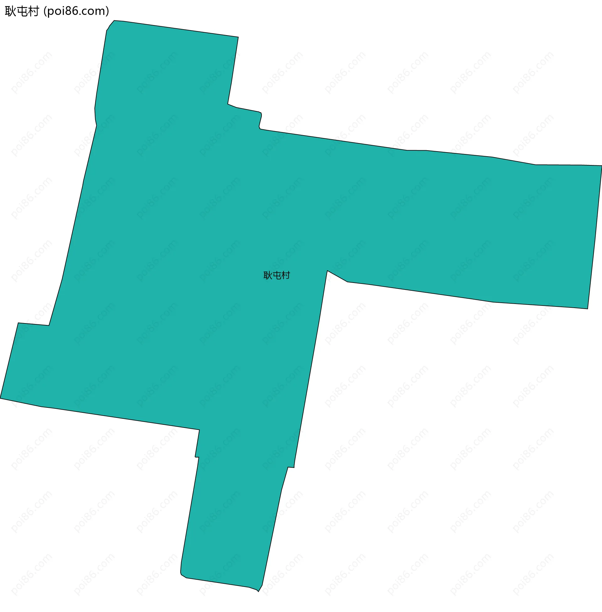 耿屯村边界地图