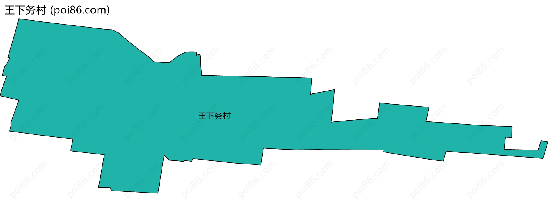 王下务村边界地图