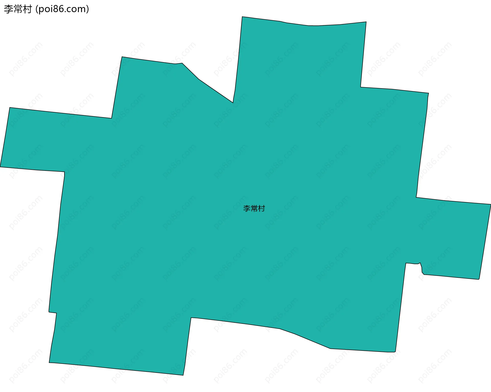 李常村边界地图