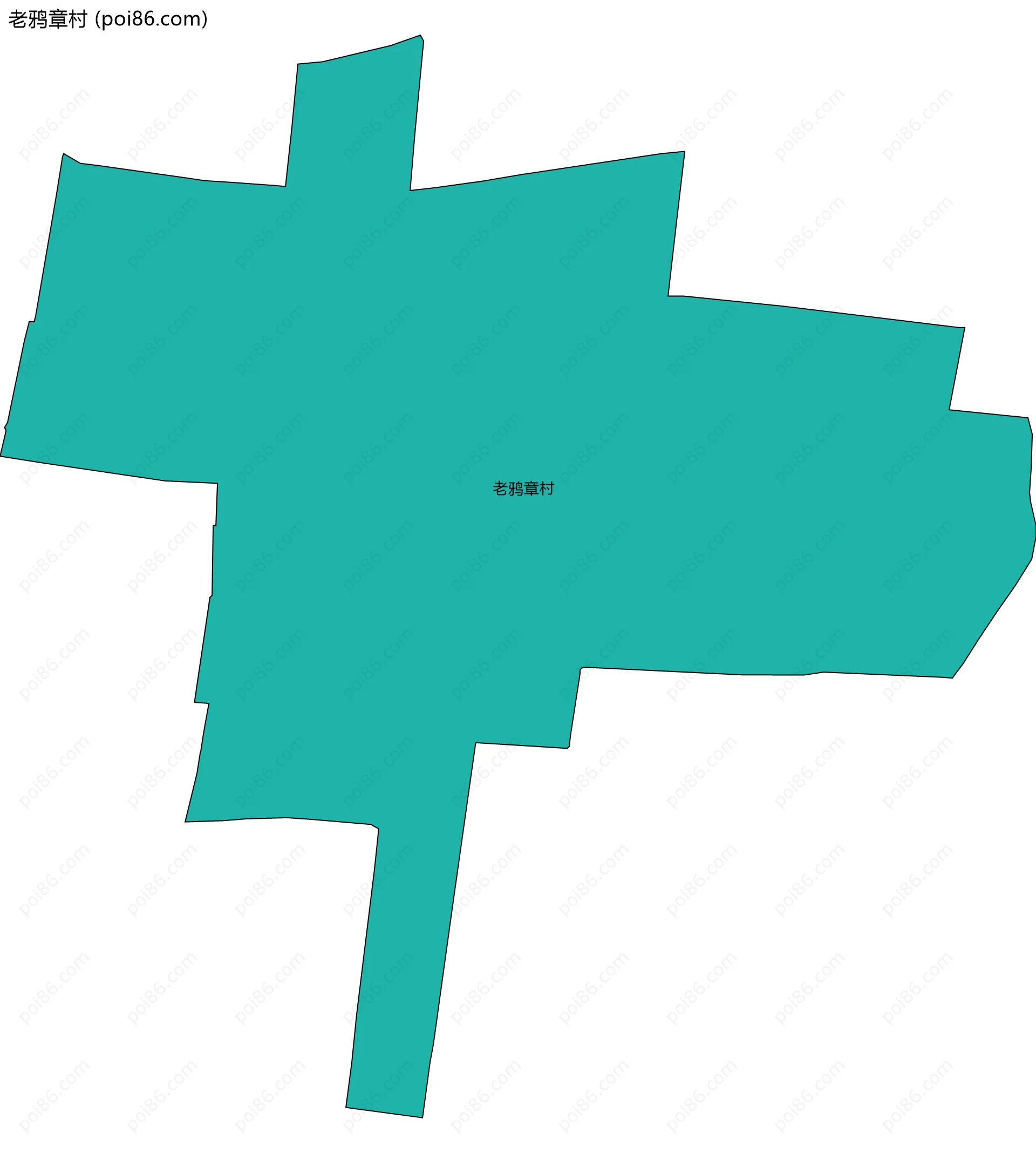 老鸦章村边界地图