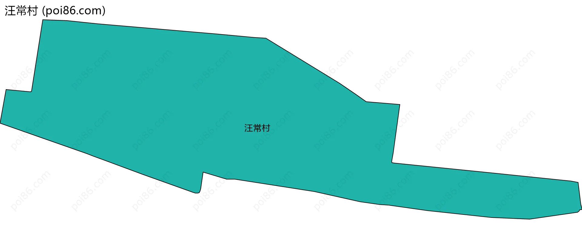 汪常村边界地图