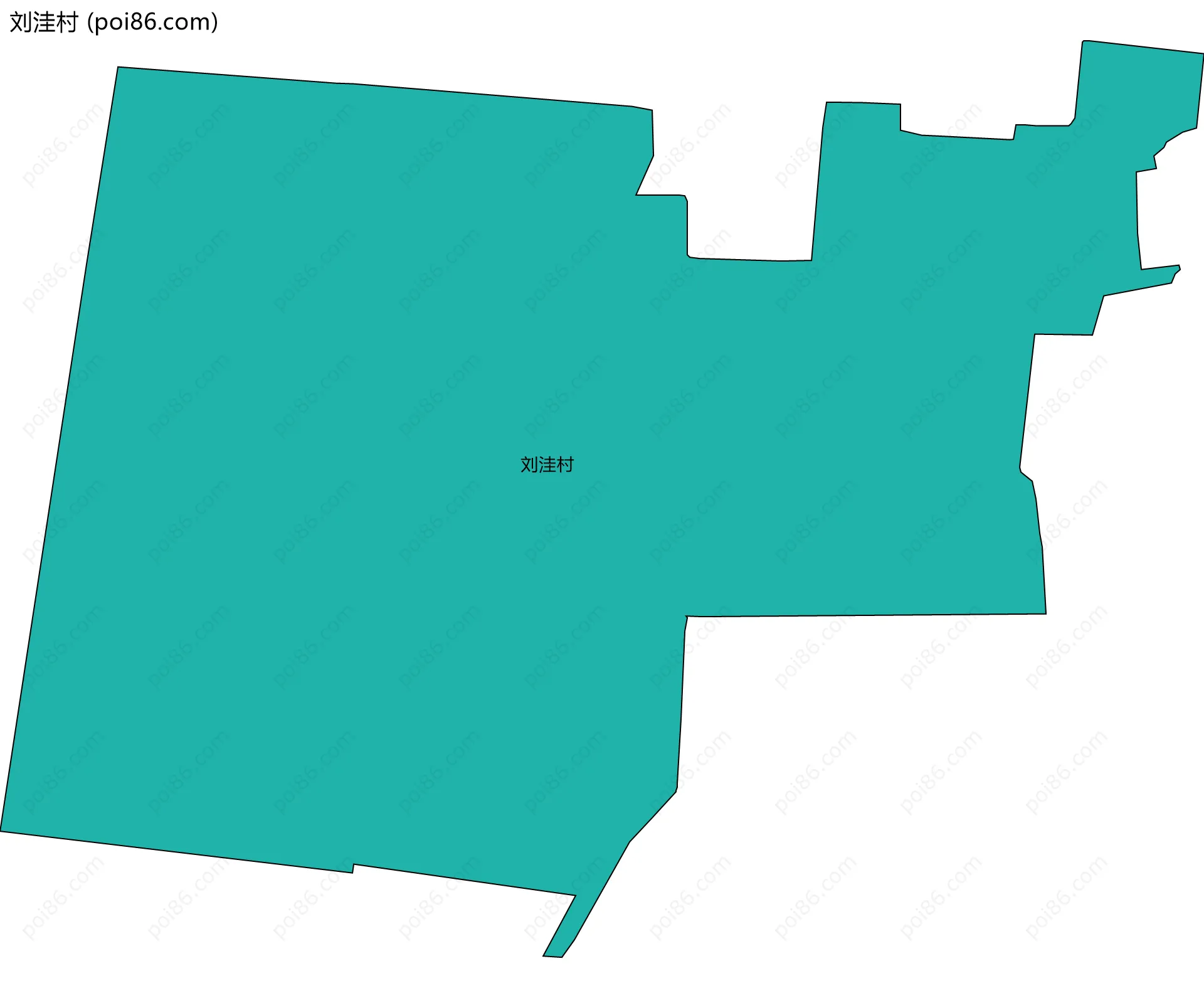 刘洼村边界地图