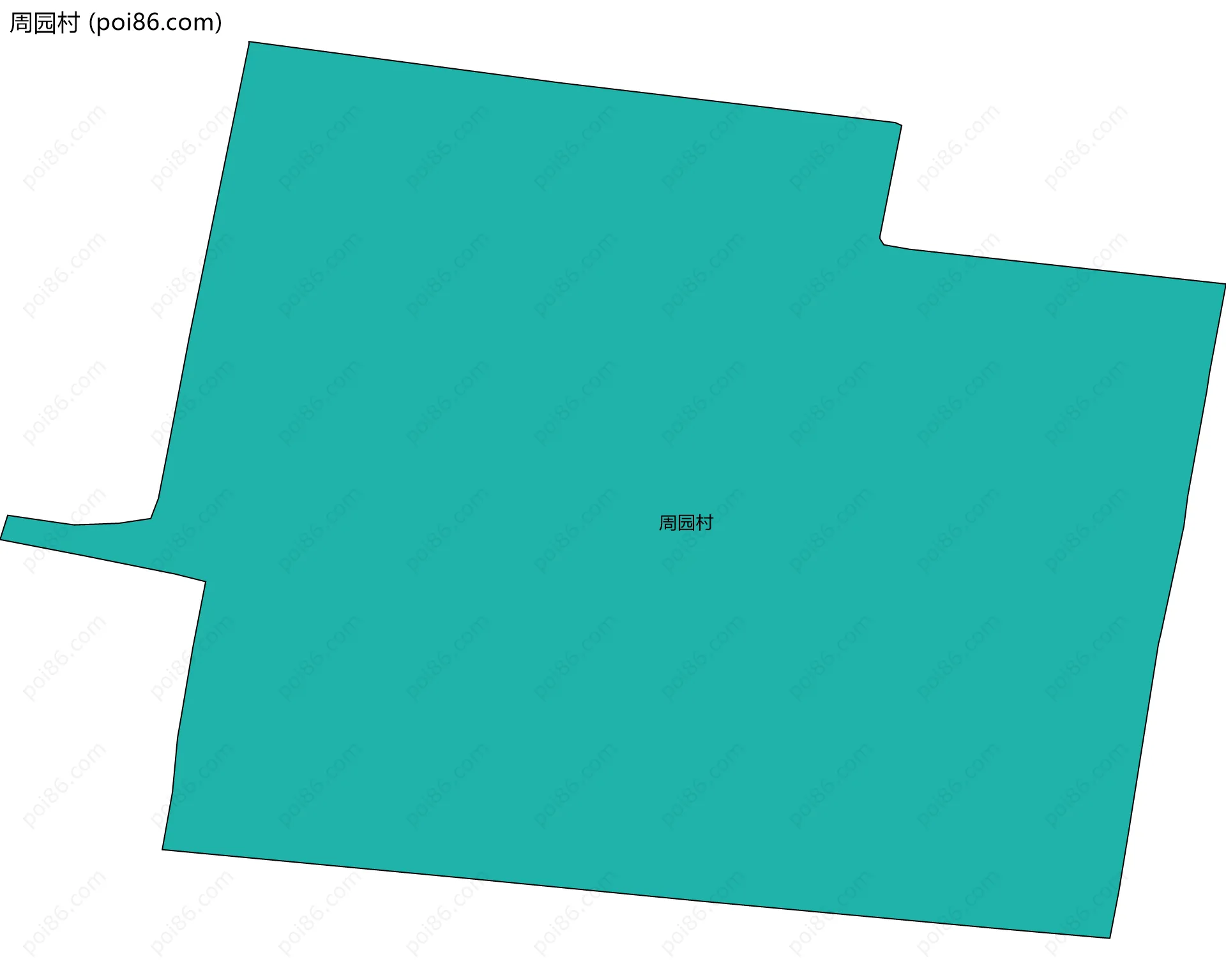 周园村边界地图