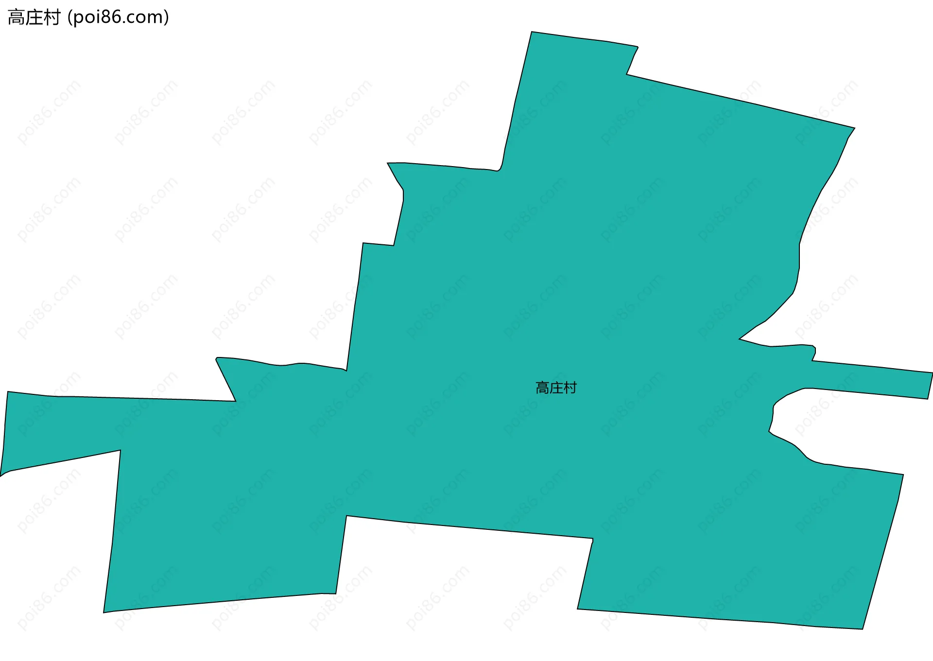 高庄村边界地图