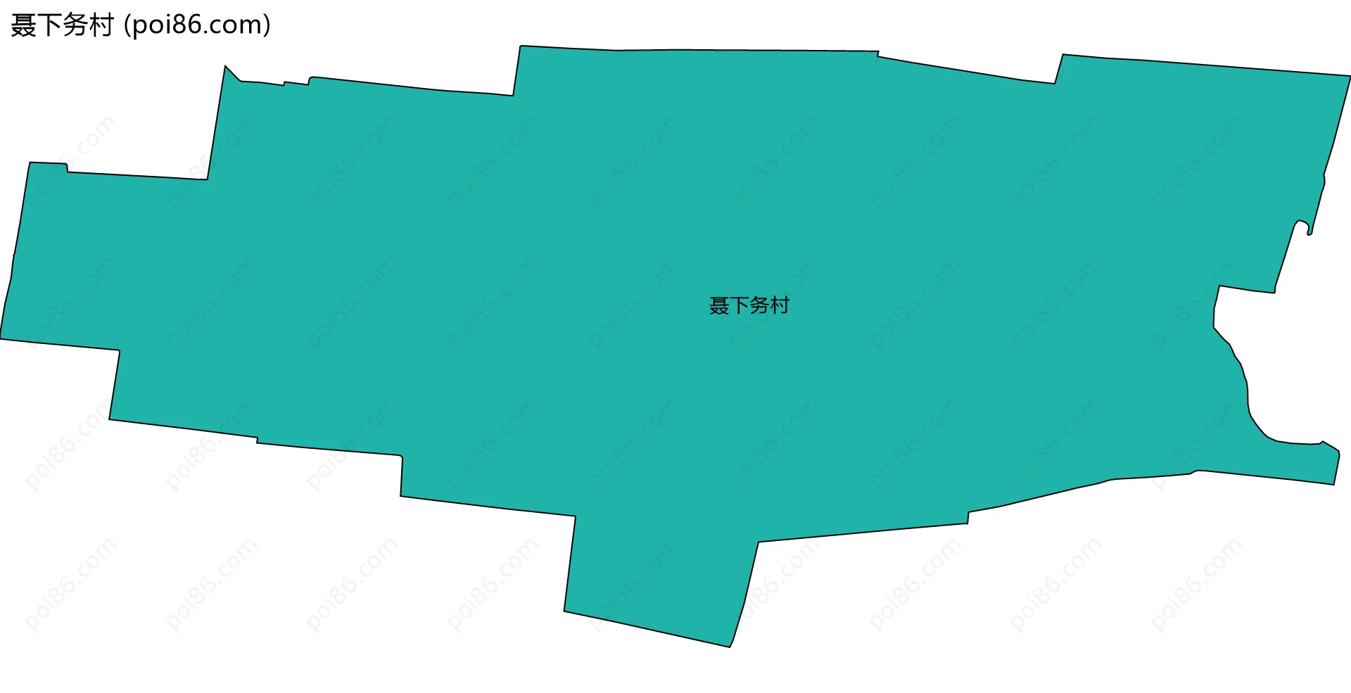 聂下务村边界地图