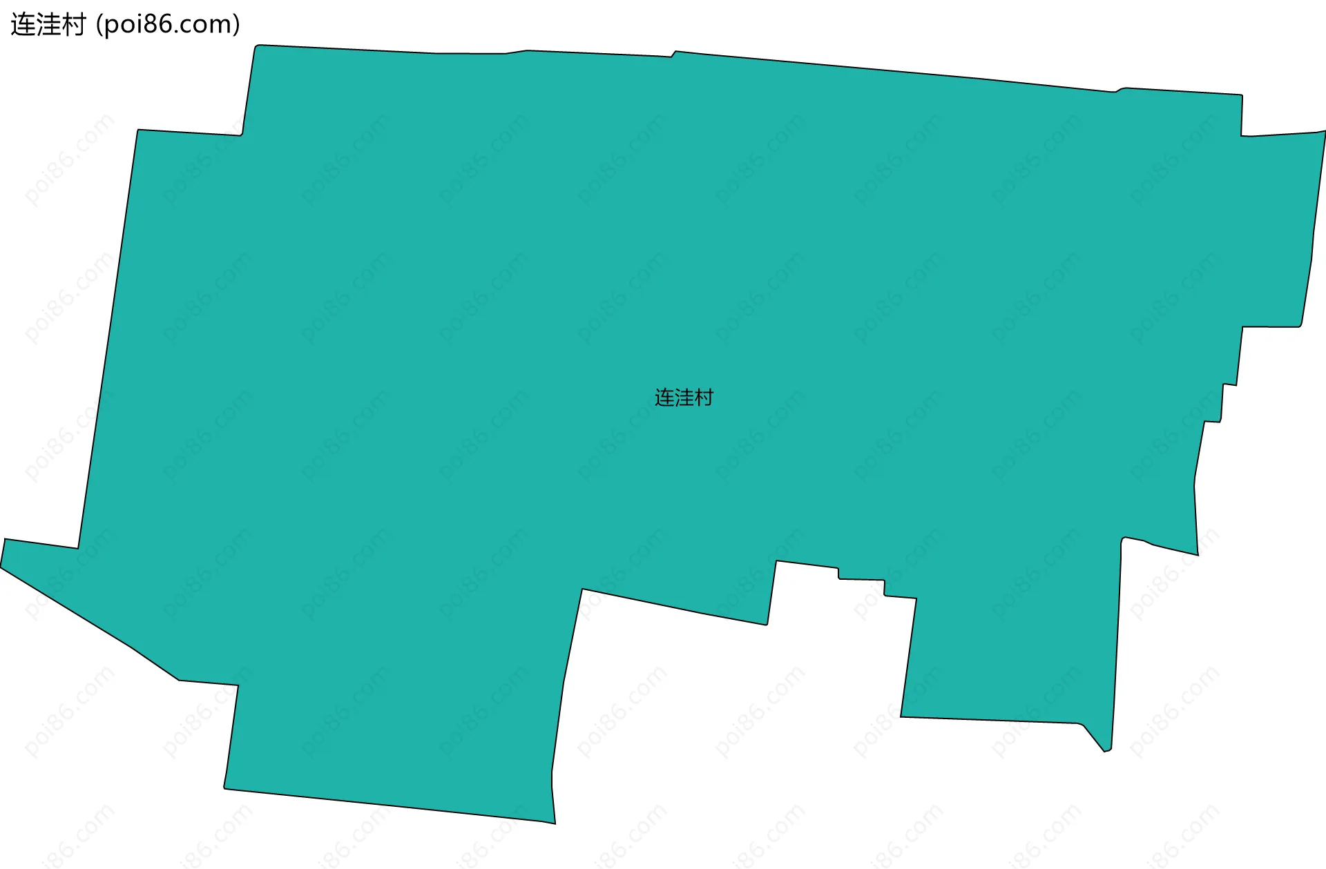 连洼村边界地图