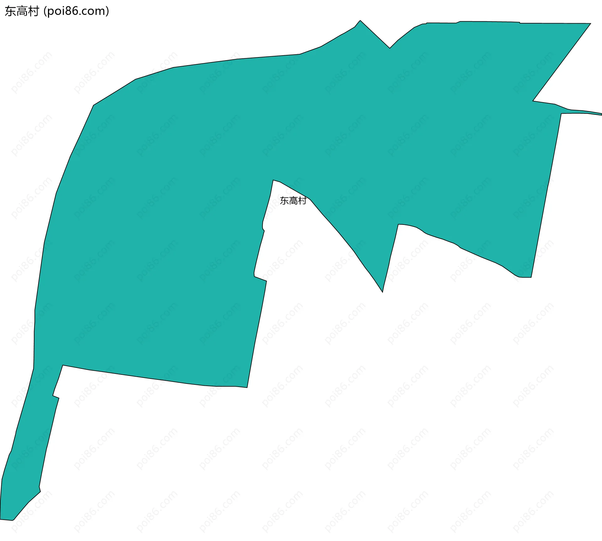 东高村边界地图