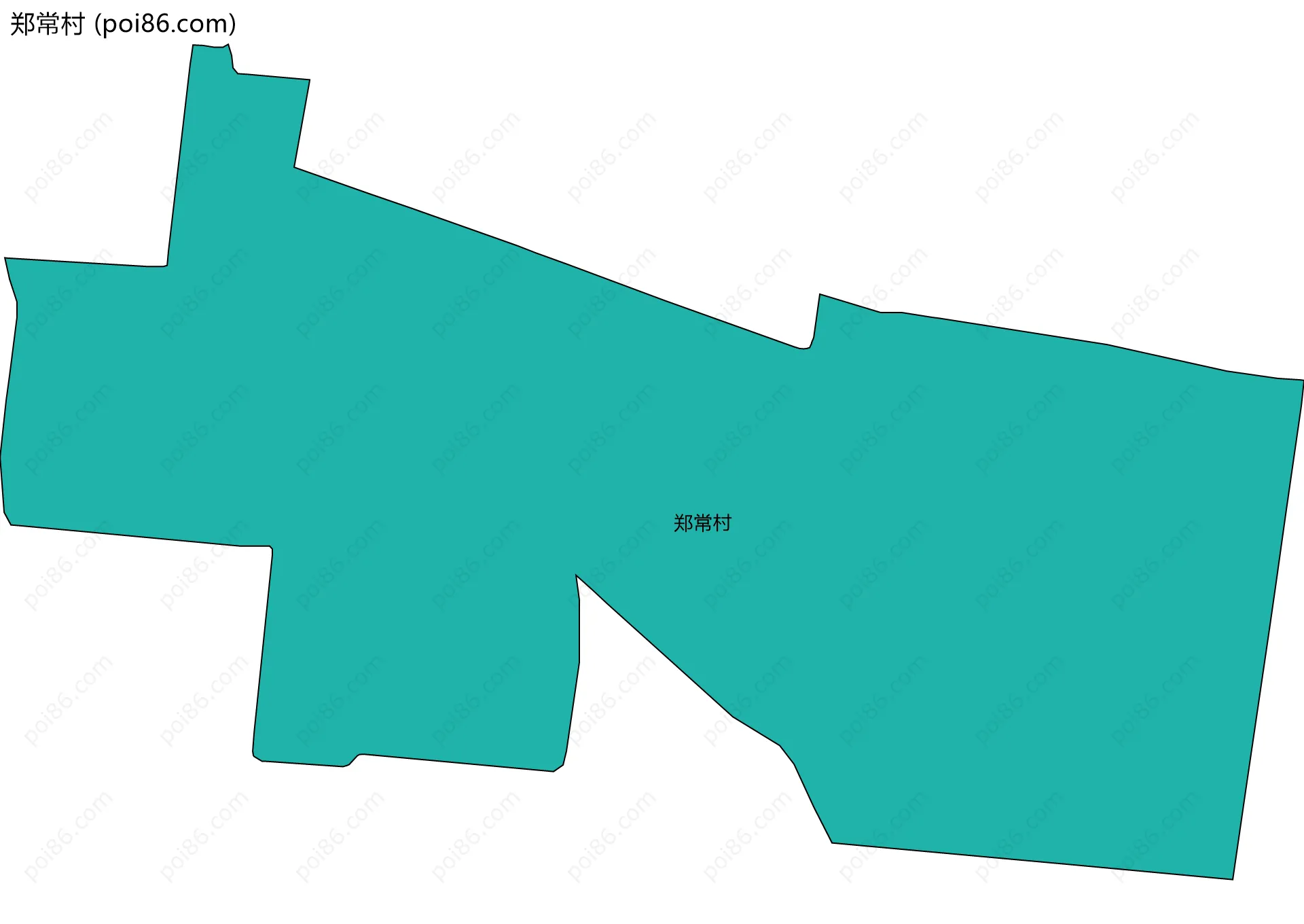 郑常村边界地图