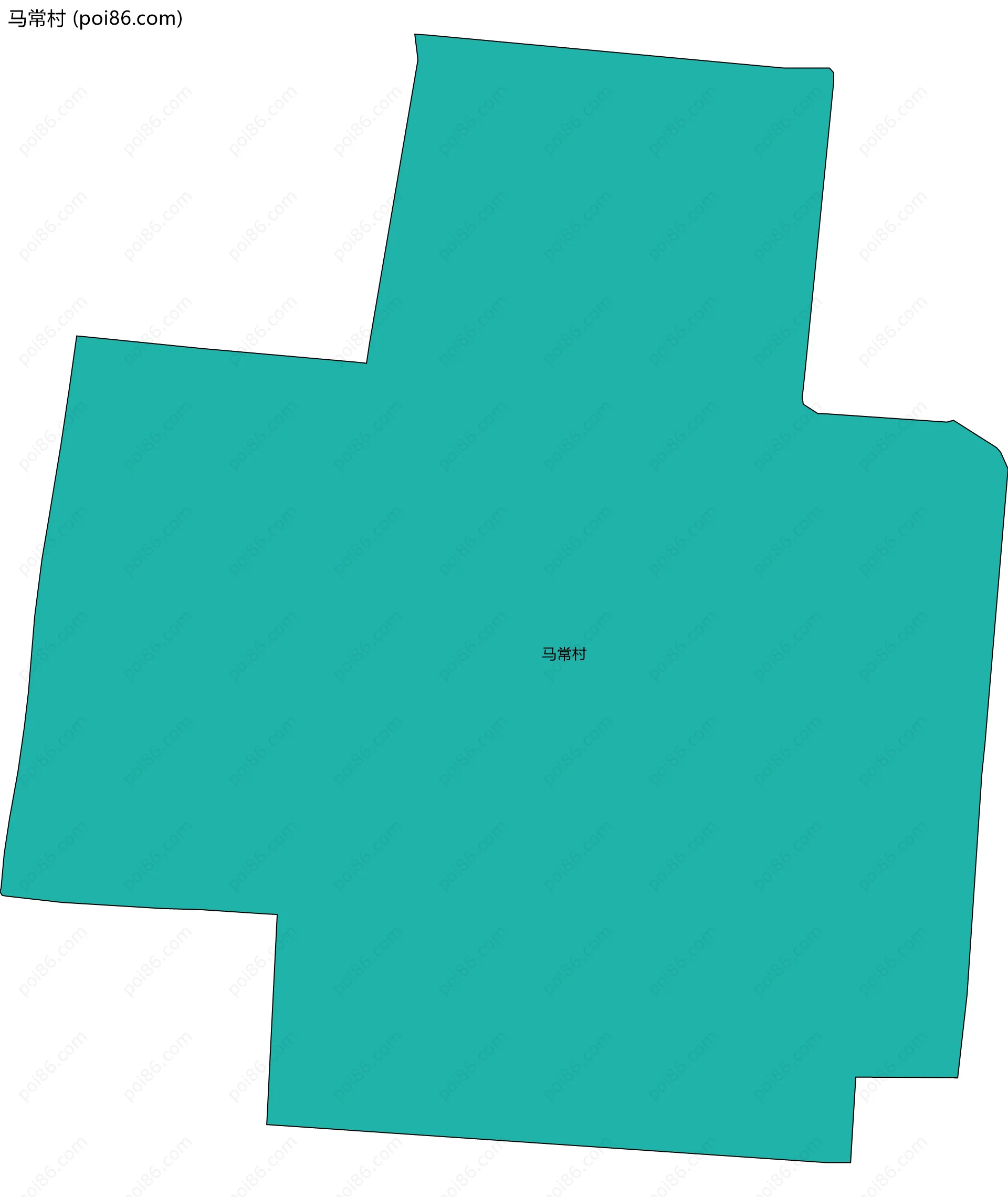 马常村边界地图