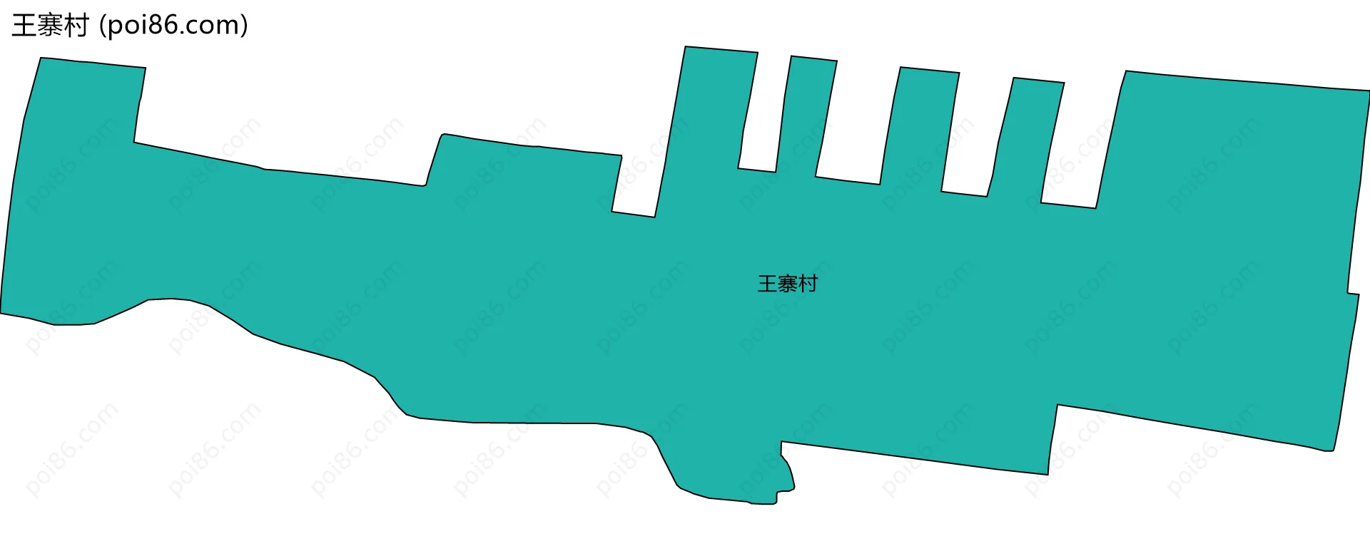 王寨村边界地图