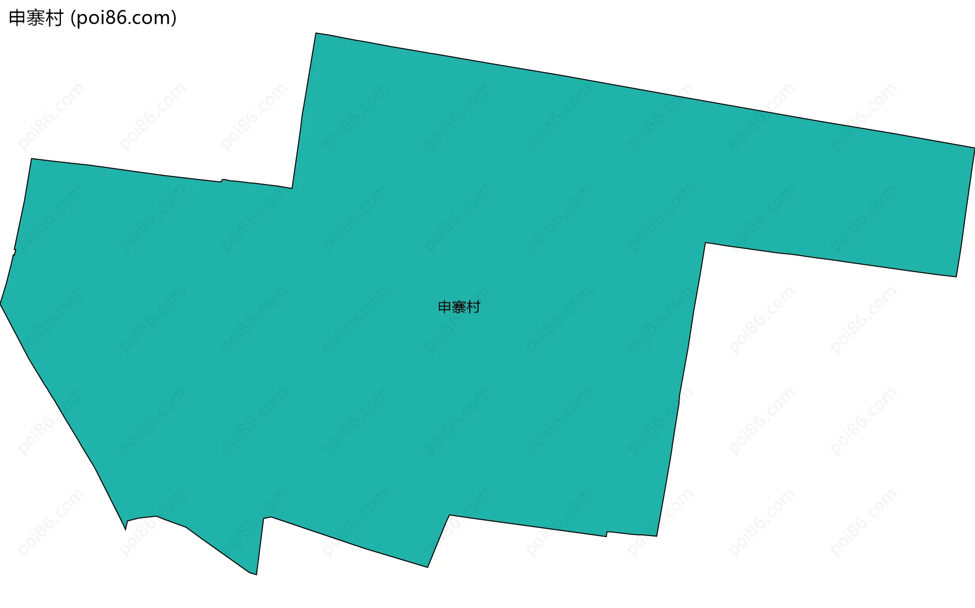 申寨村边界地图