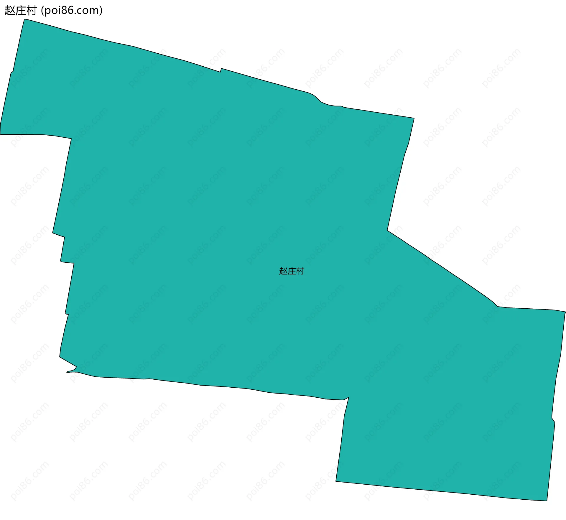 赵庄村边界地图