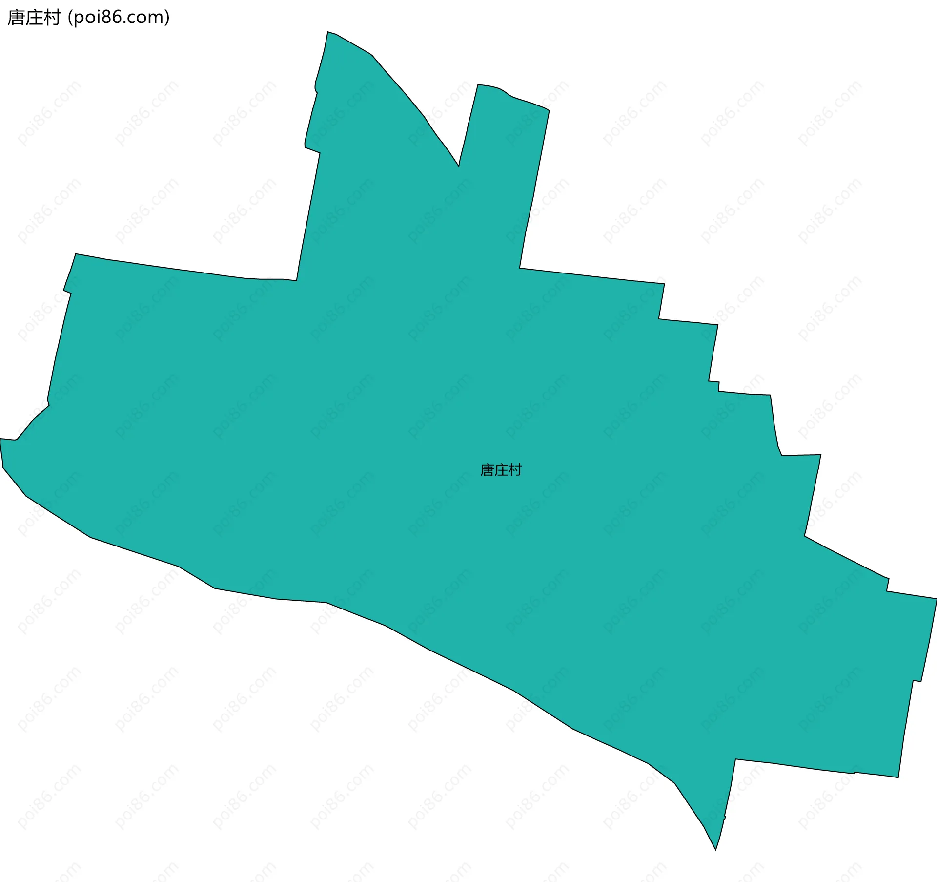 唐庄村边界地图