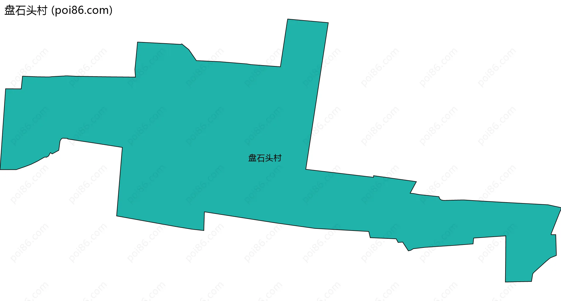 盘石头村边界地图