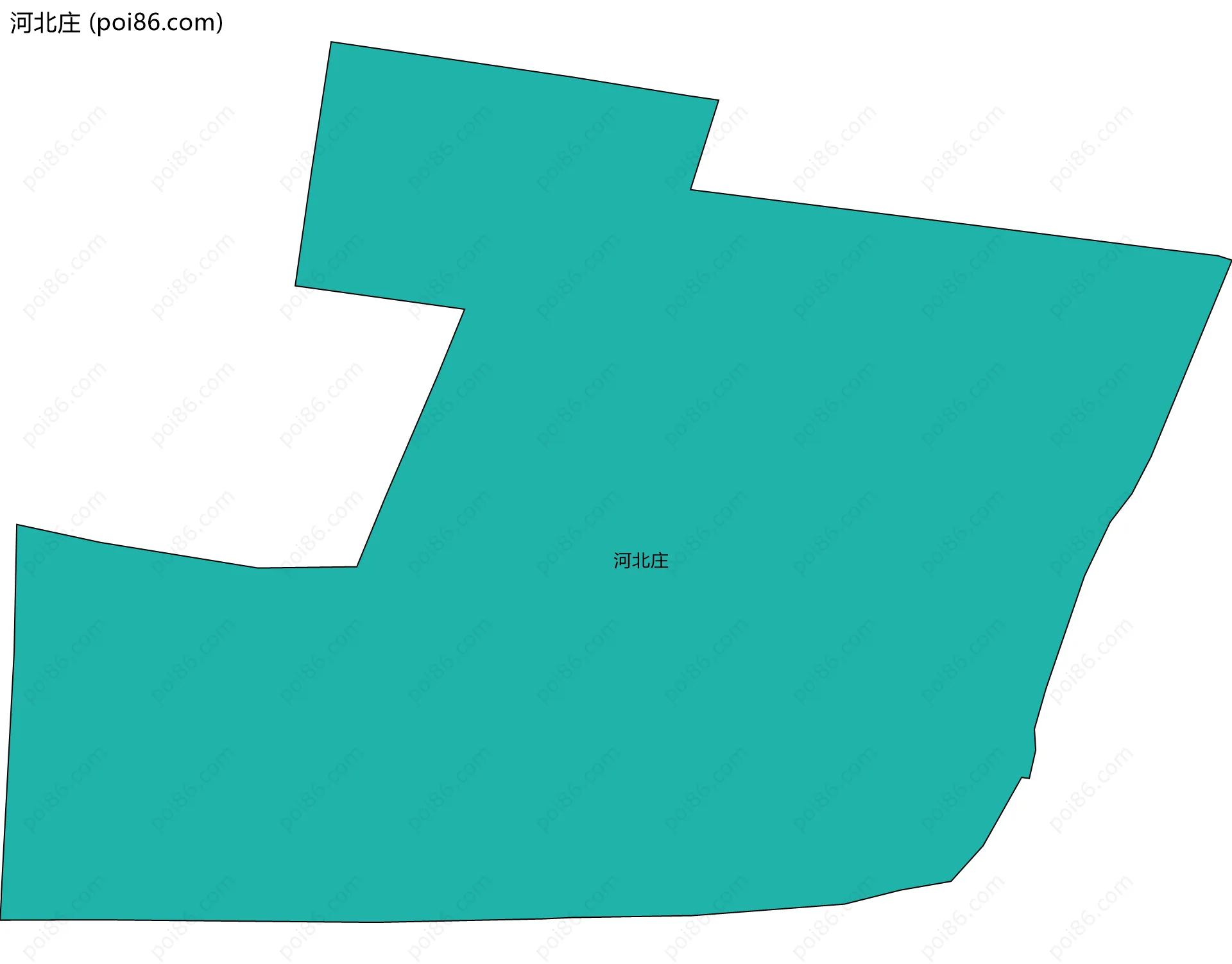 河北庄边界地图
