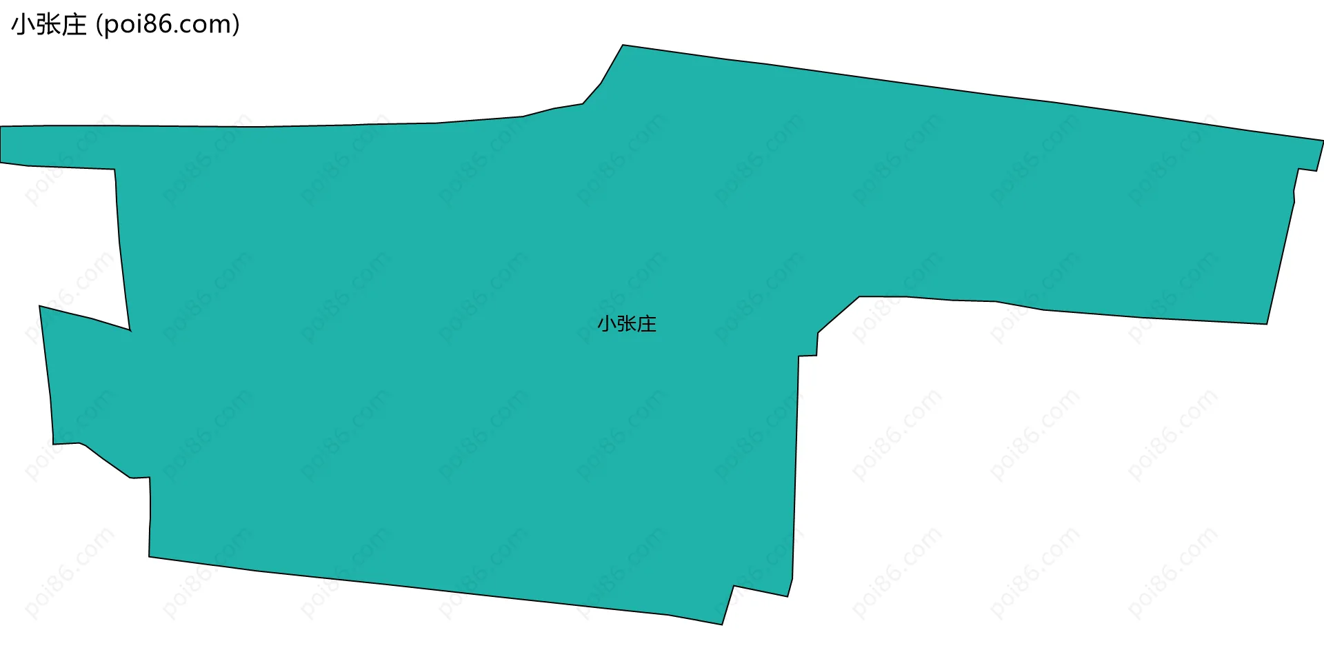 小张庄边界地图