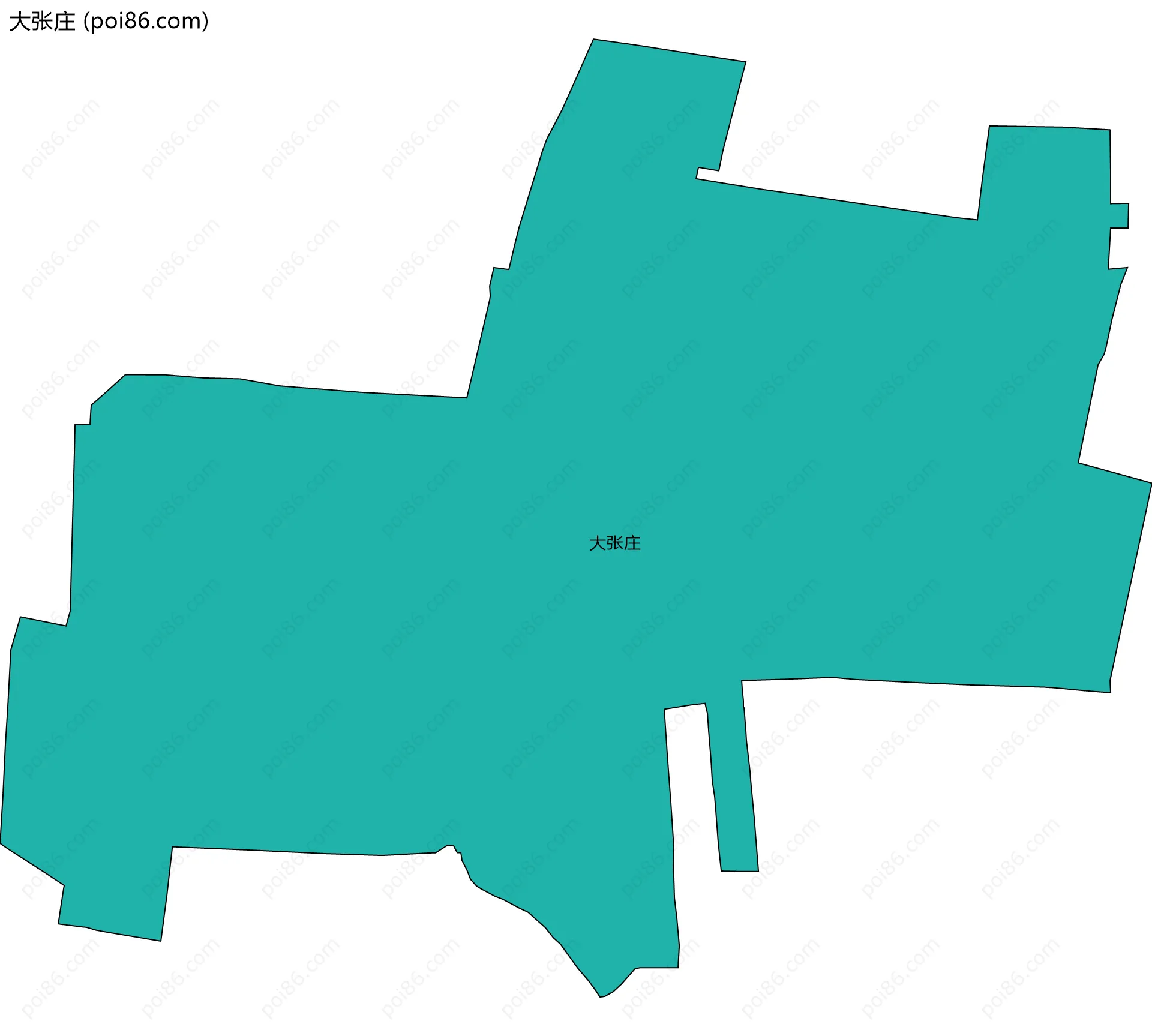 大张庄边界地图